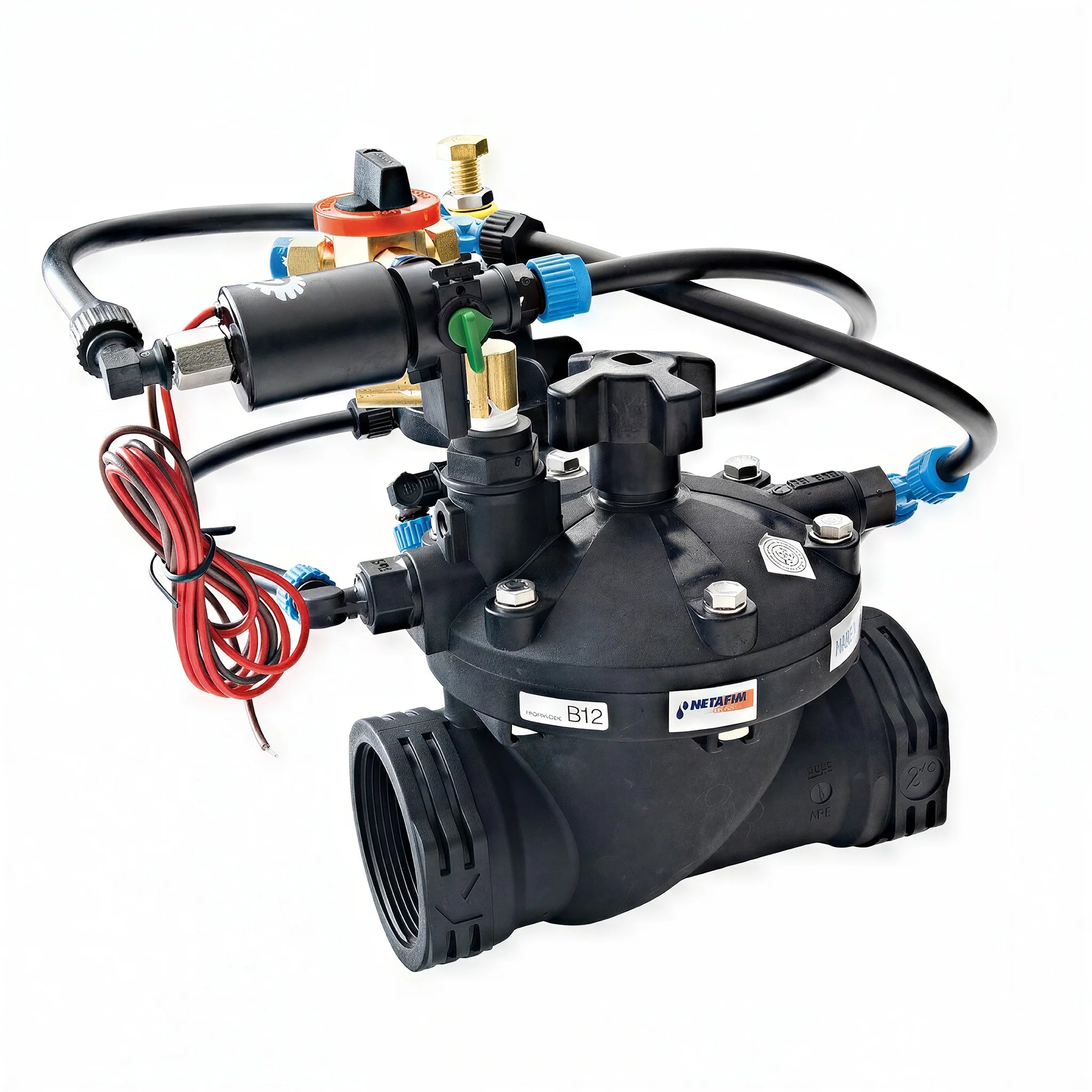 Netafim Series 80 3-Way Electric Globe Control Valve, 2 Inch (61ELTH2GH3)