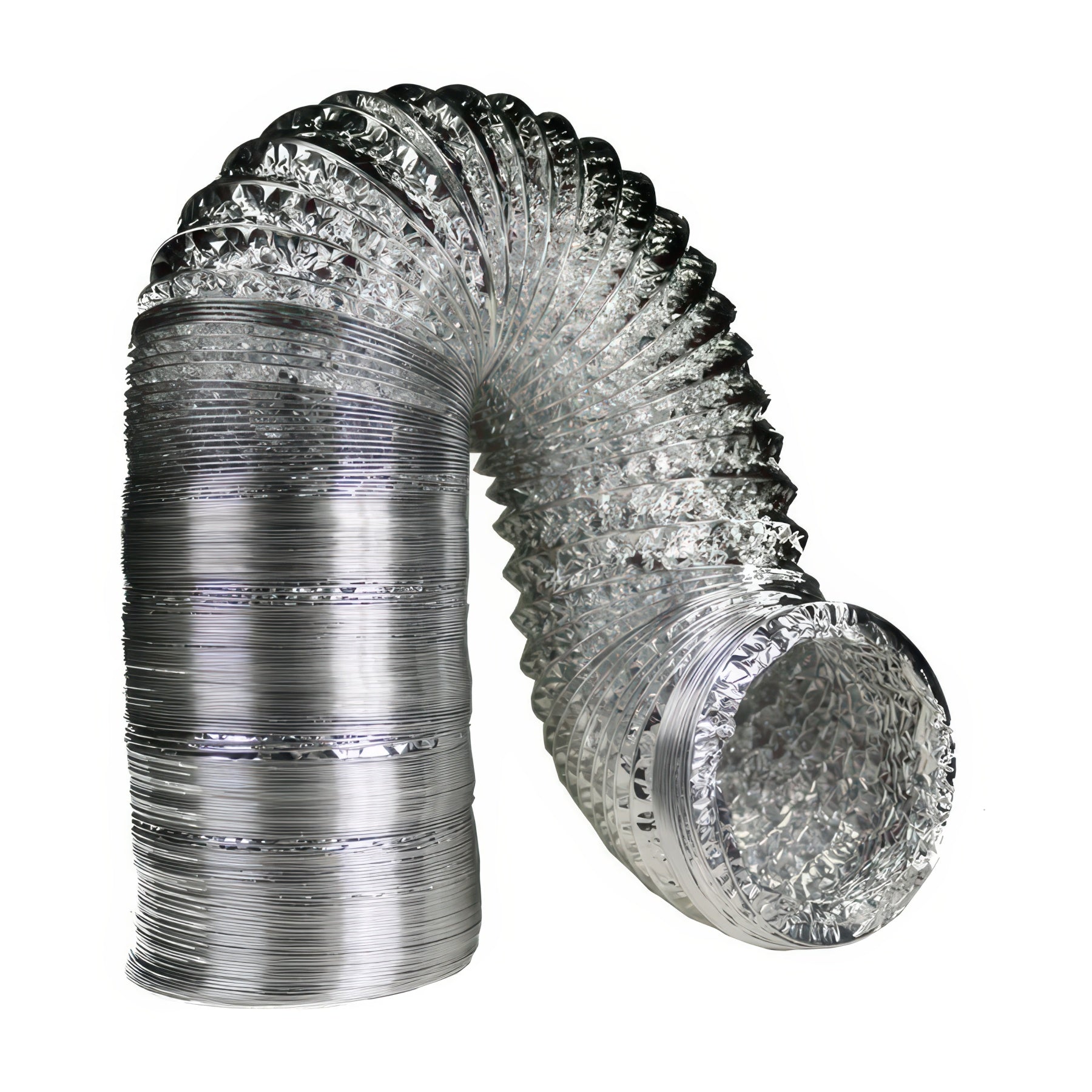DL Wholesale Silver/Silver Flex Ducting