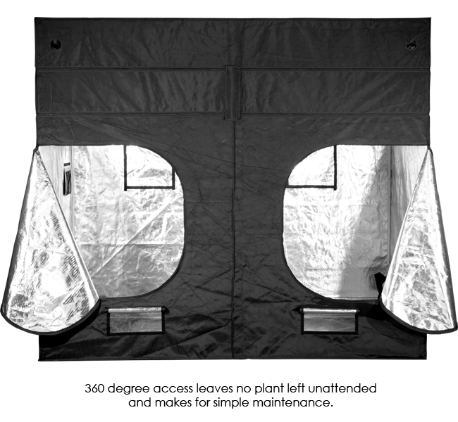 Gorilla Grow Tent 4' x 8' Growers Choice ROI-E420 LED Grow Tent Kit With Automated Ventilation Package