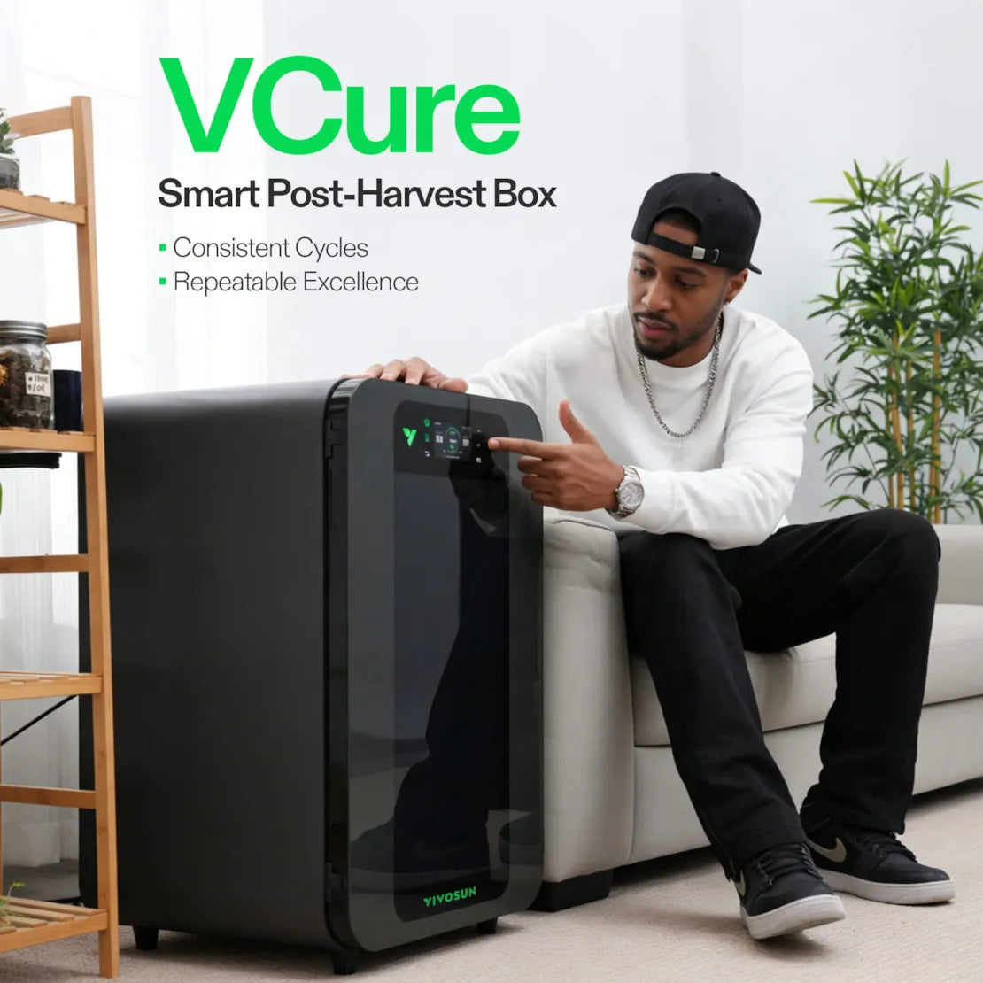 Vivosun VCure Smart Post-Harvest Curing Machine.