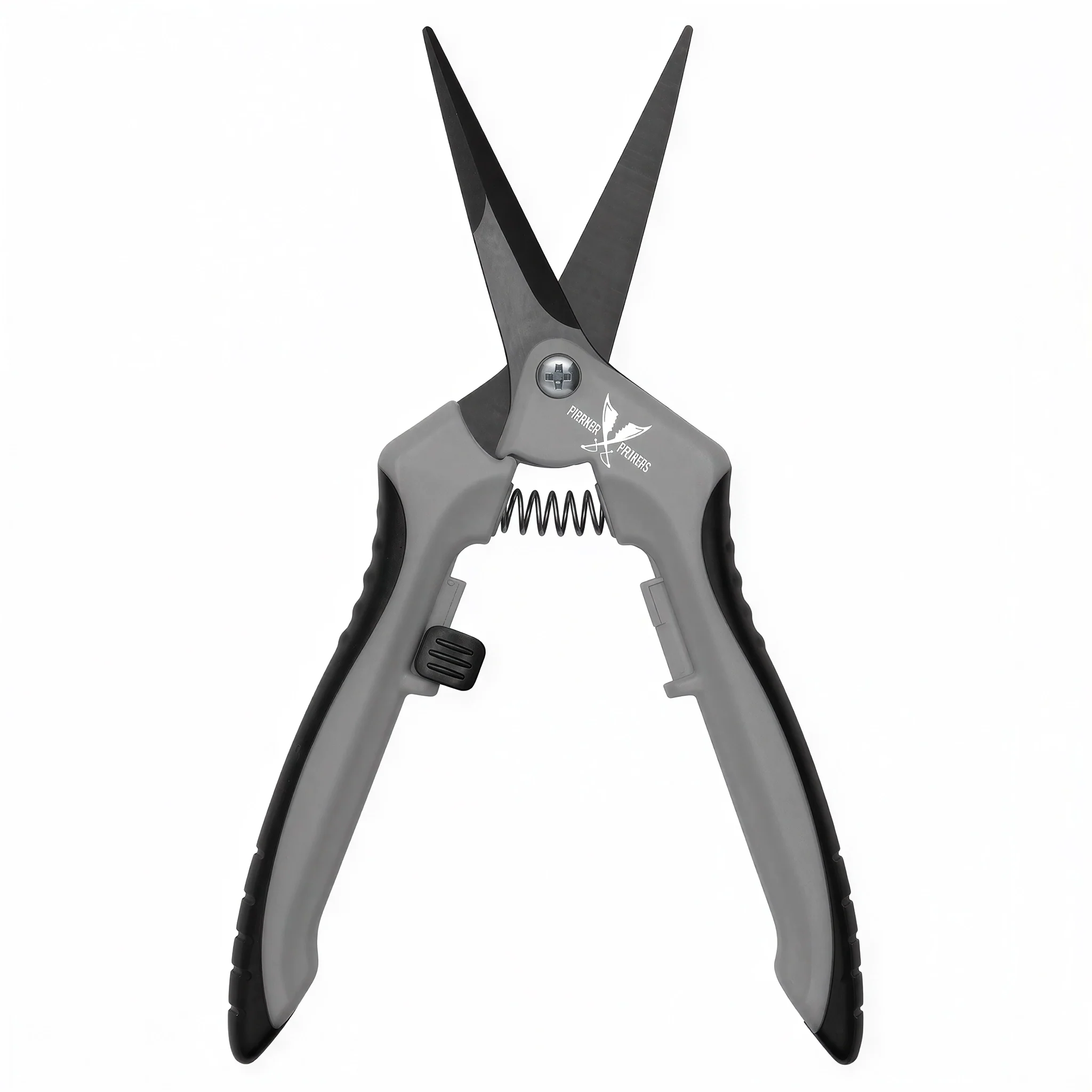 DL Wholesale Piranha Pruner Straight Blade Fluorine Trimming Scissors, Gray