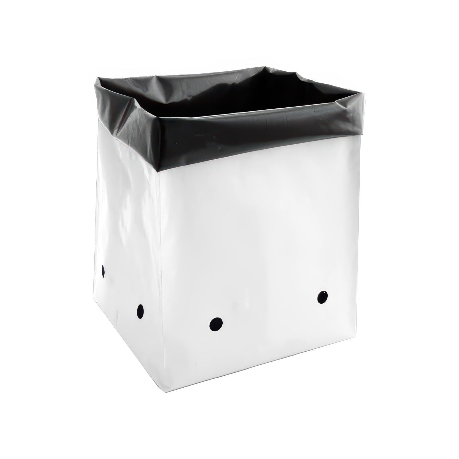 Grow1 Polyethylene Grow Bag, Black & White, 0.5 Gallon - Pack of 100