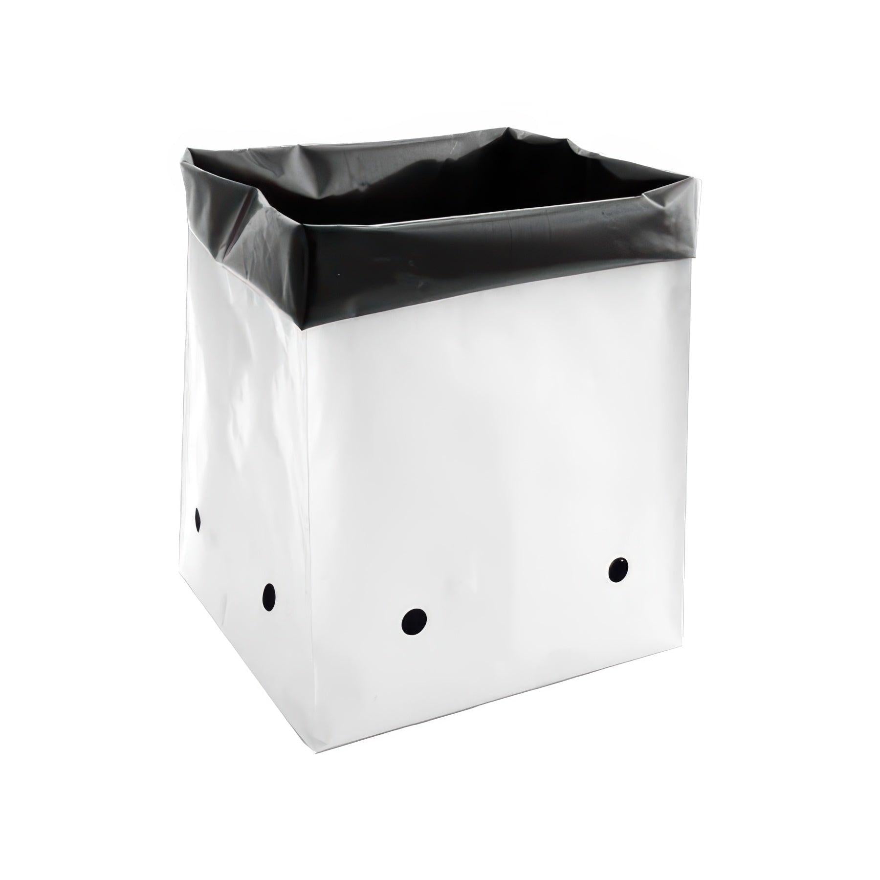 Grow1 Polyethylene Grow Bag, Black & White, 1 Gallon - Pack of 100