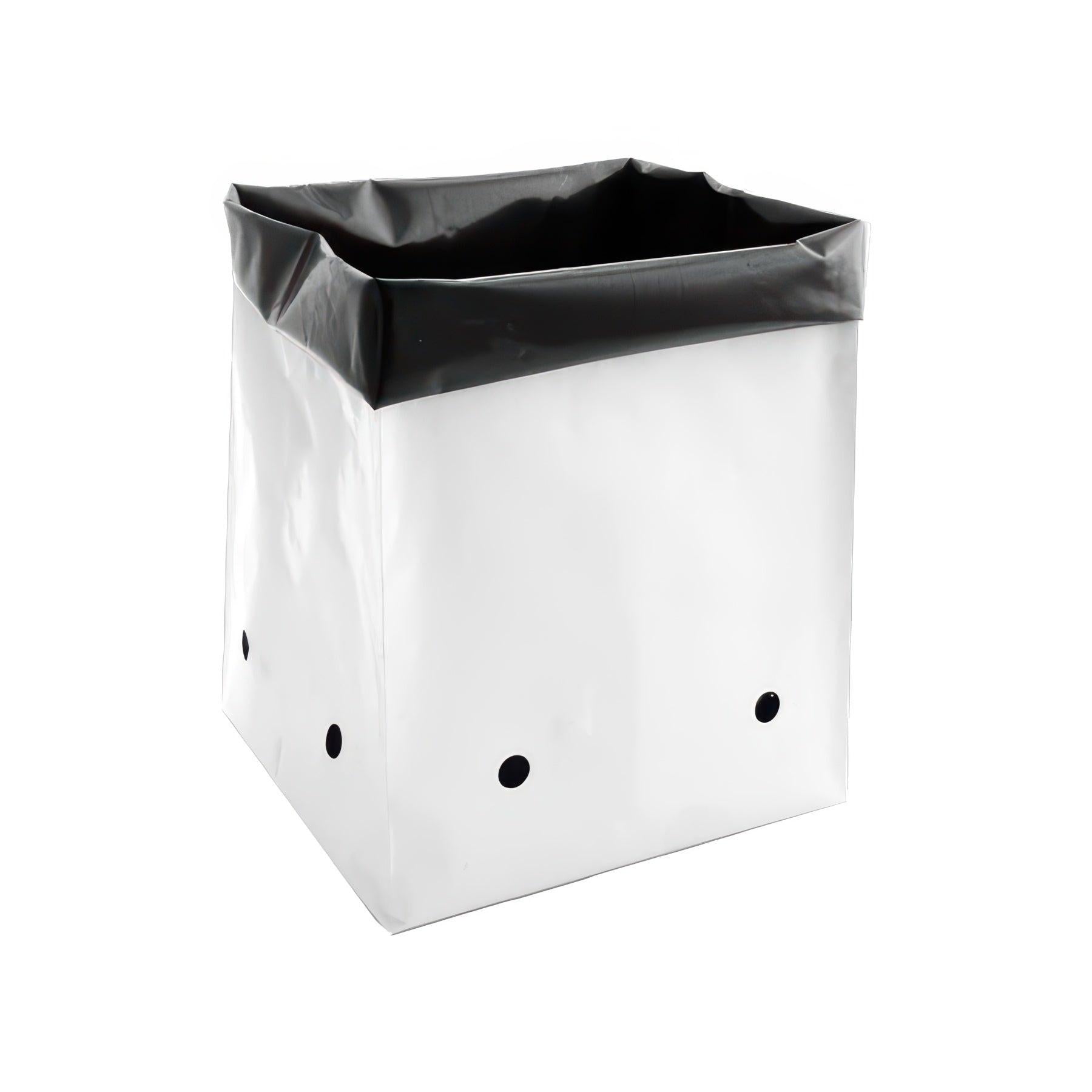 Grow1 Polyethylene Grow Bag, Black & White, 5 Gallon - Pack of 25