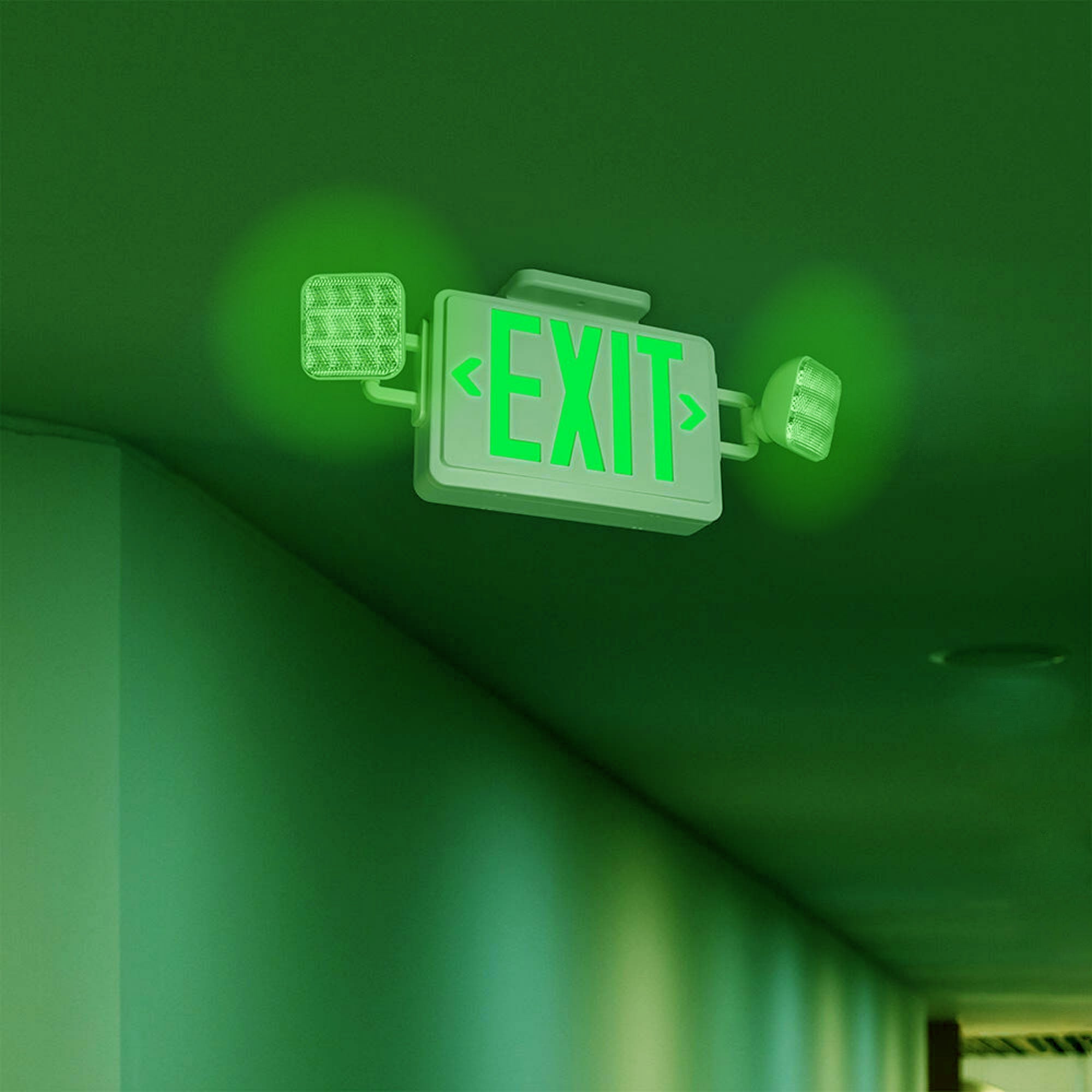 Grow Pros Solutions Green Exit Sign