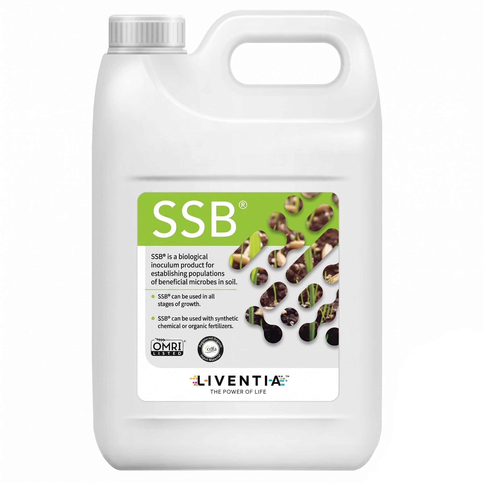 BioSafe Liventia SSB Liquid Microbial Inoculant, 2.5 Gallons