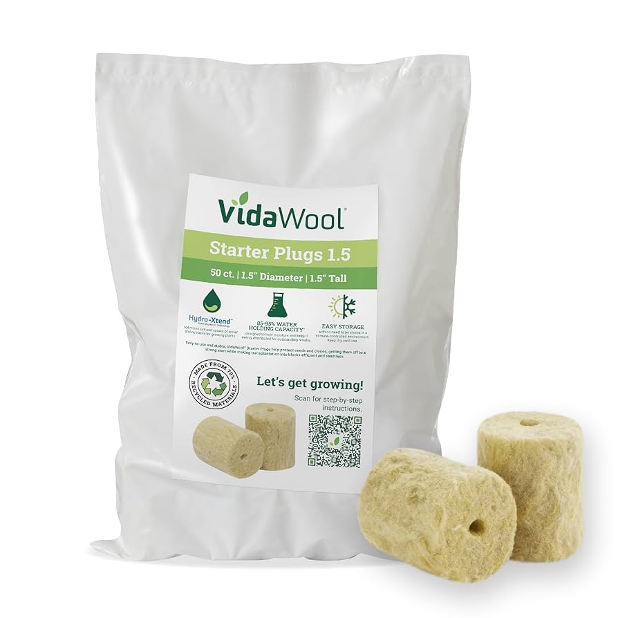 VidaWool Rockwool Starter Plugs