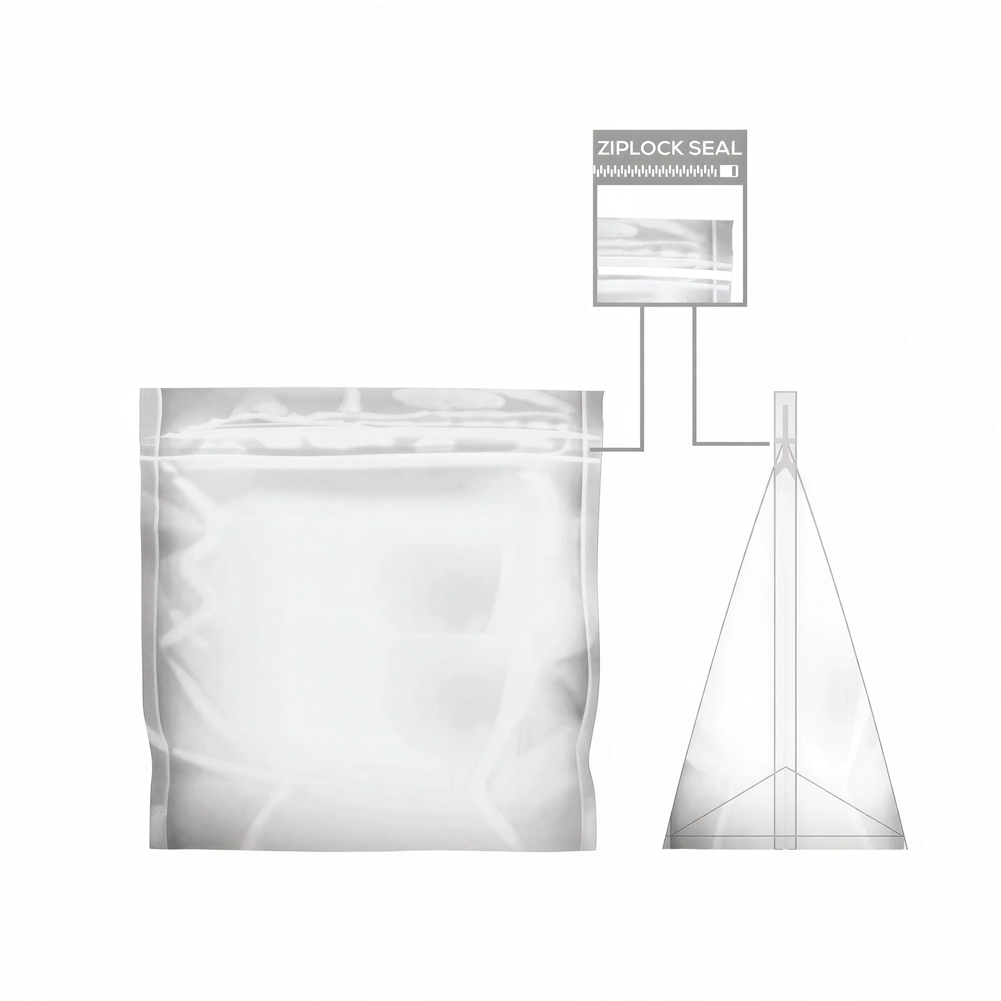 Dry & Mighty Air-Tight Unbranded Storage Bags, X-Large - Pack of 100