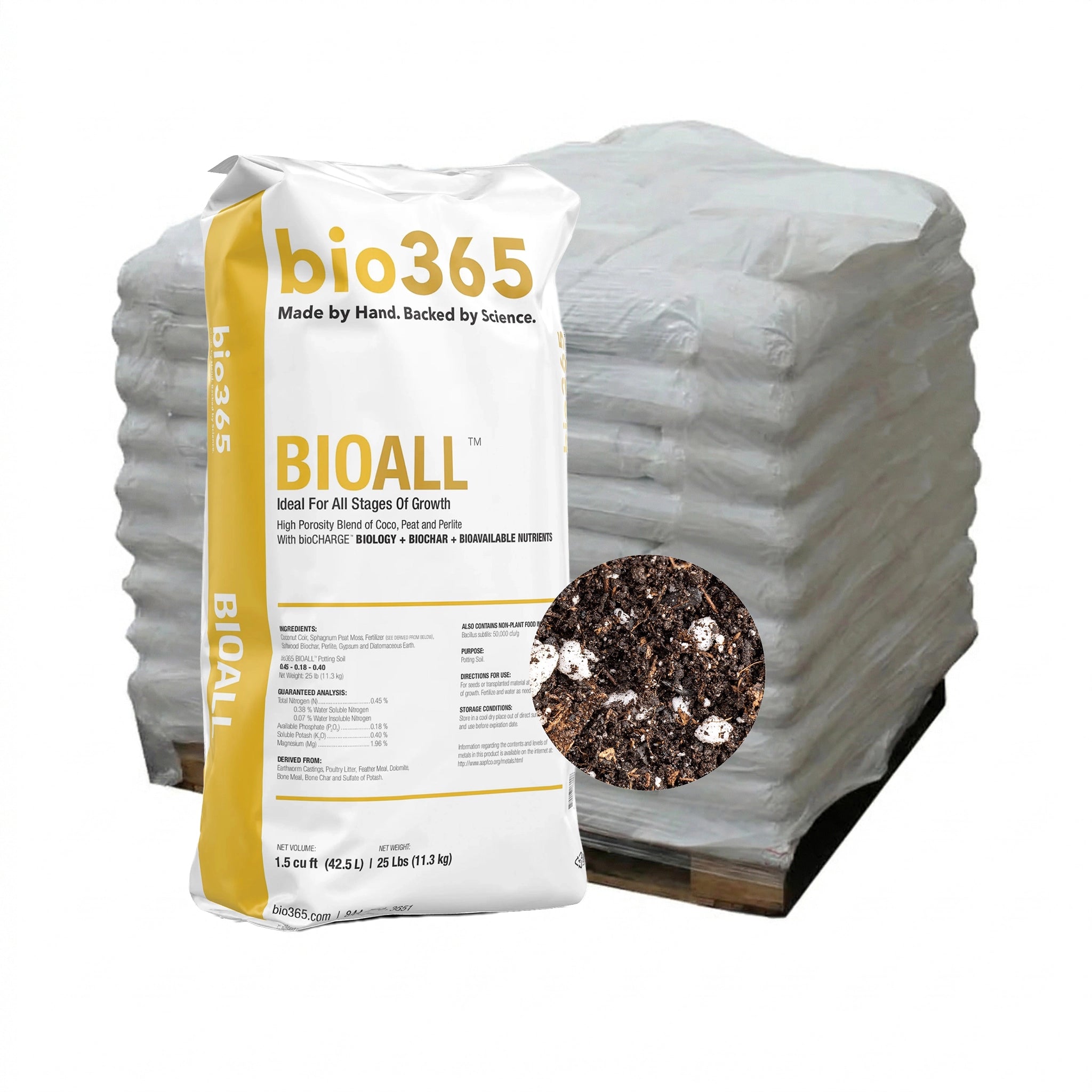 bio365 BIOALL All Purpose High Porosity Blend, 1.5 Cu. Ft. Bag, Pallet of 85 Bags