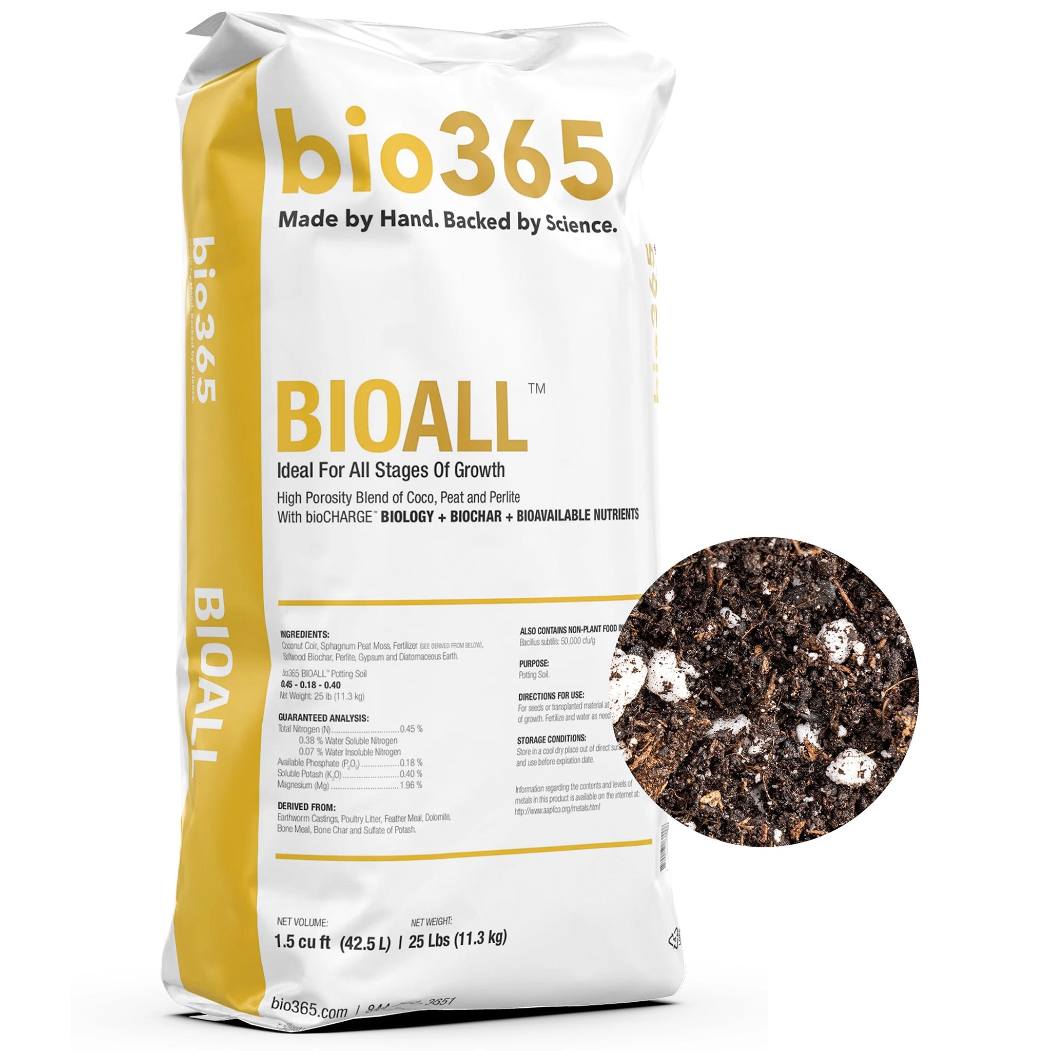 bio365 BIOALL All Purpose High Porosity Blend, 1.5 Cu. Ft. Bag, Pallet of 85 Bags