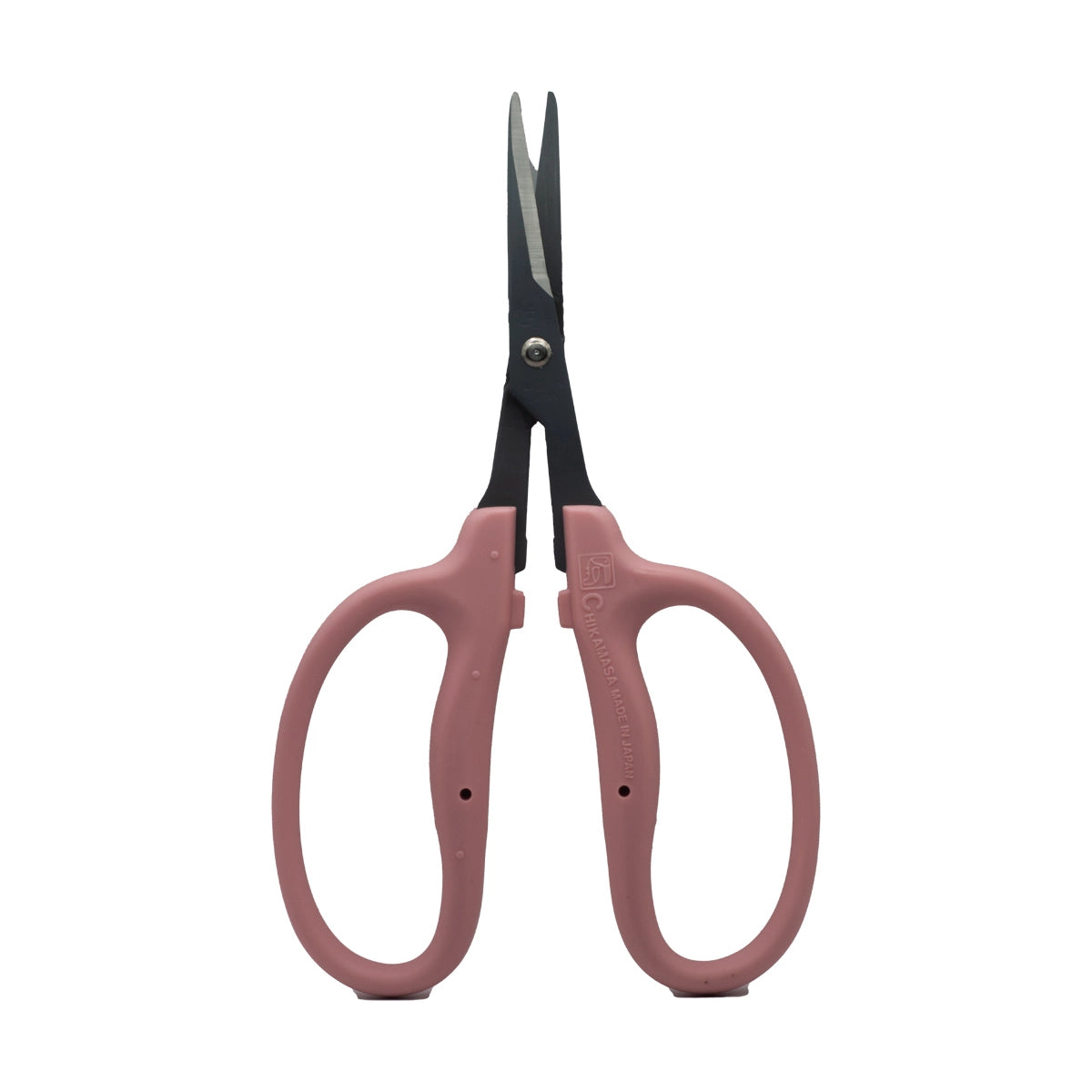 Chikamasa B-500SRFP Curved Blade Garden Scissors, Pink, Fluorine, Stainless Steel, EL - Pack of 6