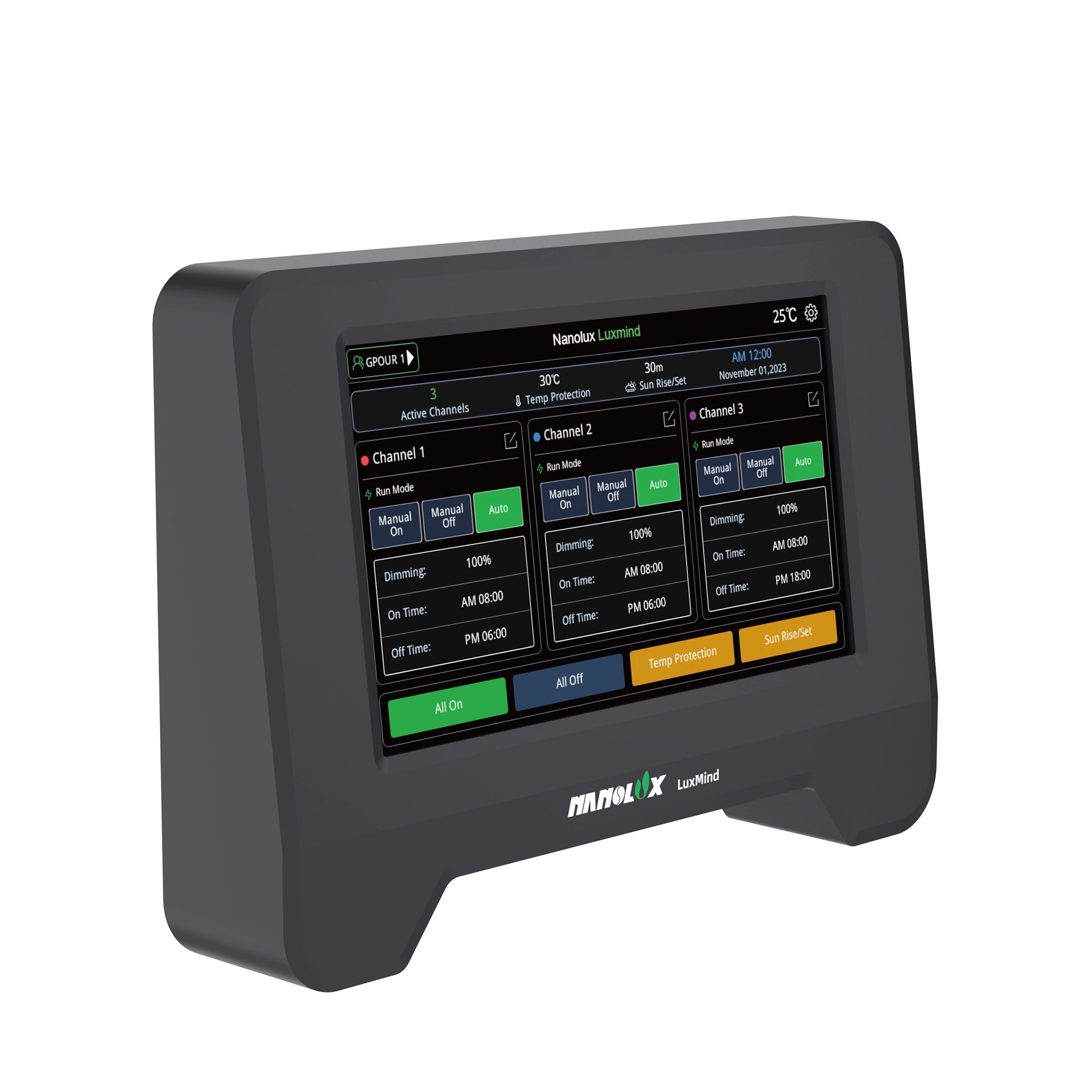 NanoLux LuxMind 3 Channel Grow Light Controller
