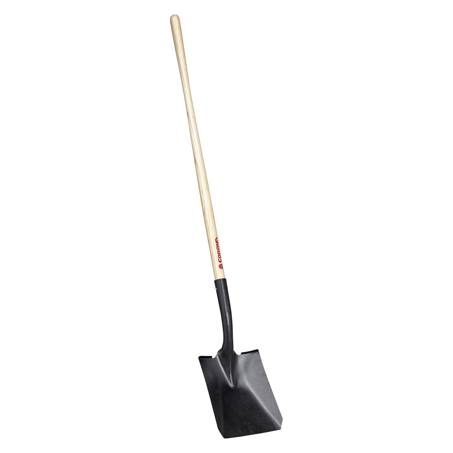 Corona 15 Gauge Square Point Shovel, 48" Wood Handle with 12" Head