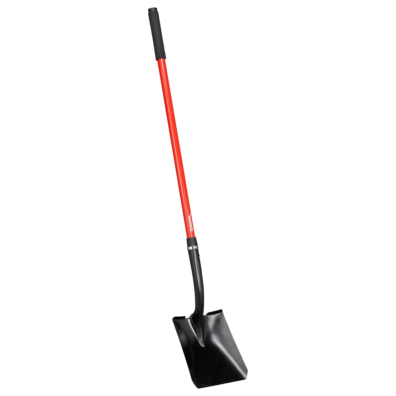 Corona 15 Gauge Square Point Shovel, 48" Fiberglass Handle with 12" Head
