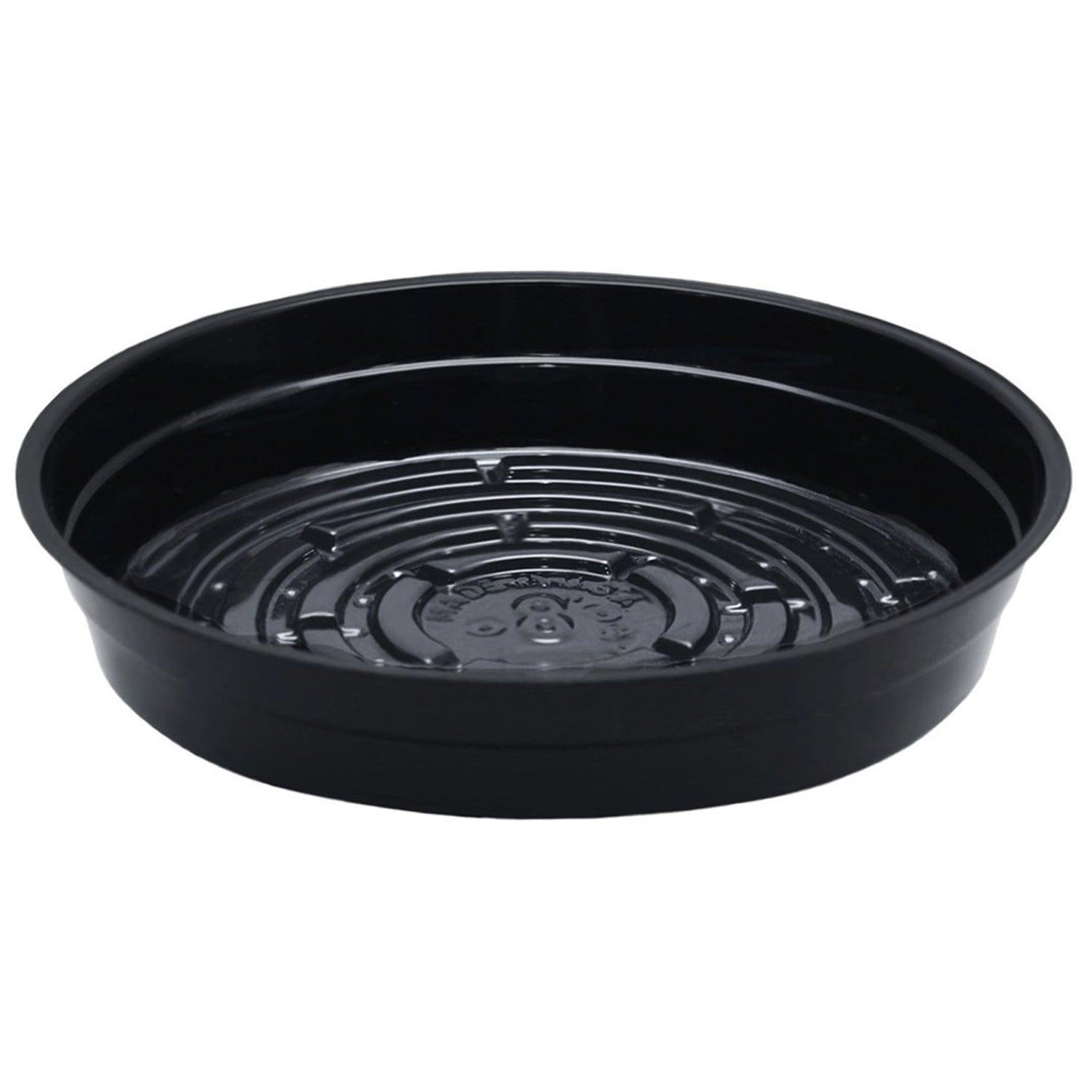 Curtis Wagner Plastics Black Vinyl Heavy Plant Saucer.
