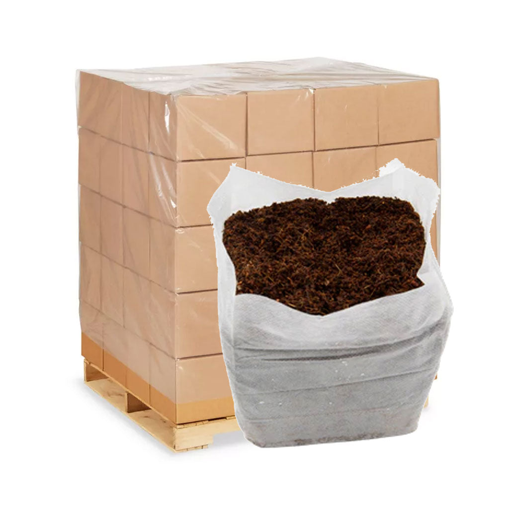 RxGreen Technologies, Inc. Compressed Clean Coco Grow Bag, 1 Gallon - Case of 44 - Pallet of 70 Cases (2800 Total Bags)