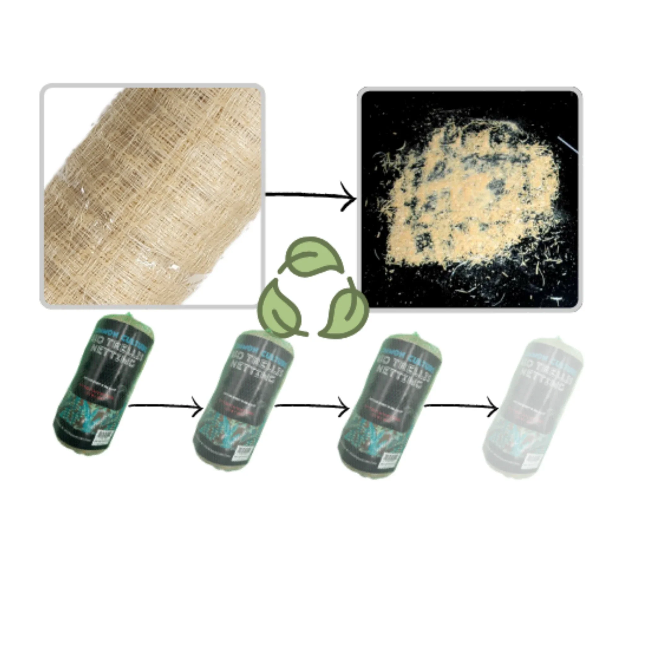 Common Culture Bio Trellis Netting Bulk Roll 5 ft x 60 ft w/ 6in Squares.