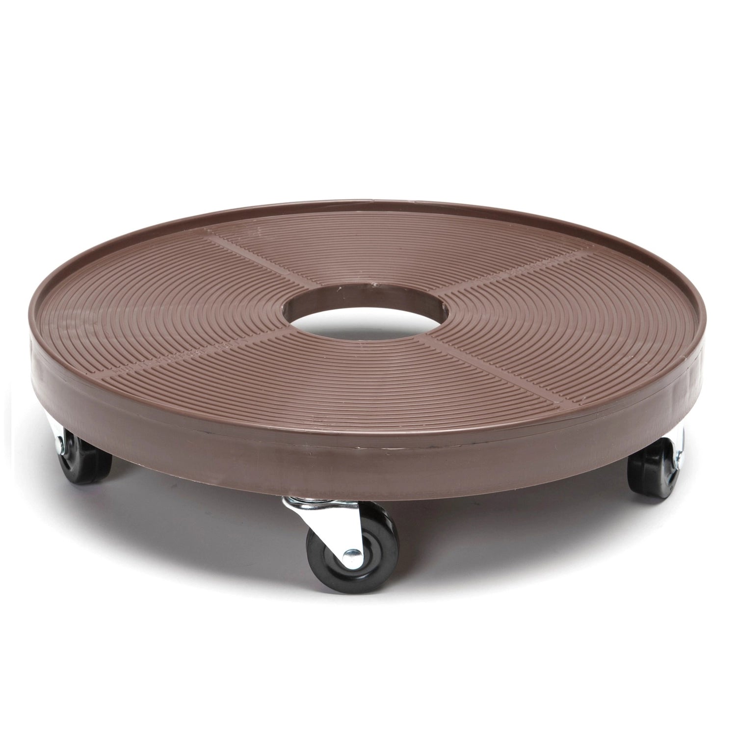 DeVault Espresso Plant Dolly, 16 Inch - With Hole - Case of 8