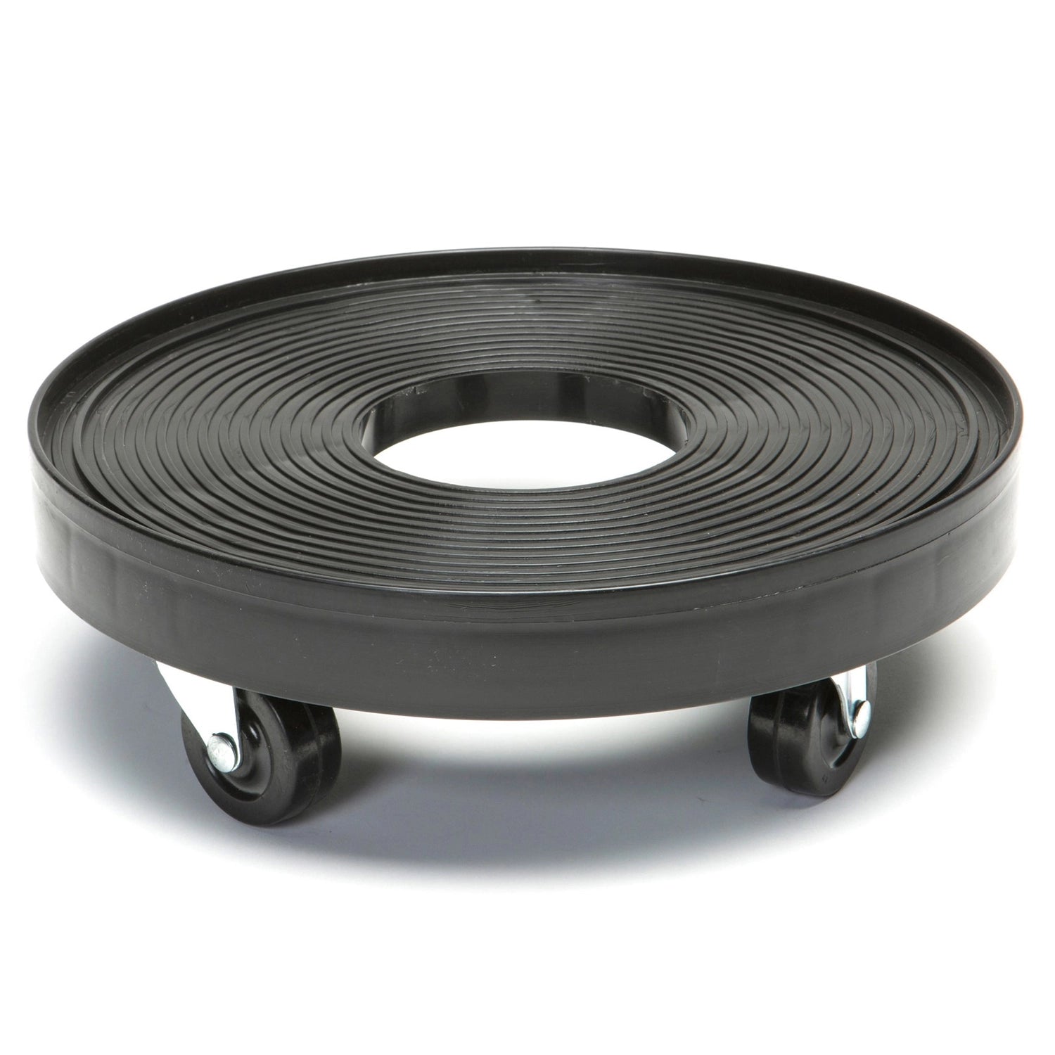 DeVault Black Plant Dolly, 12 Inch - With Hole - Case of 8