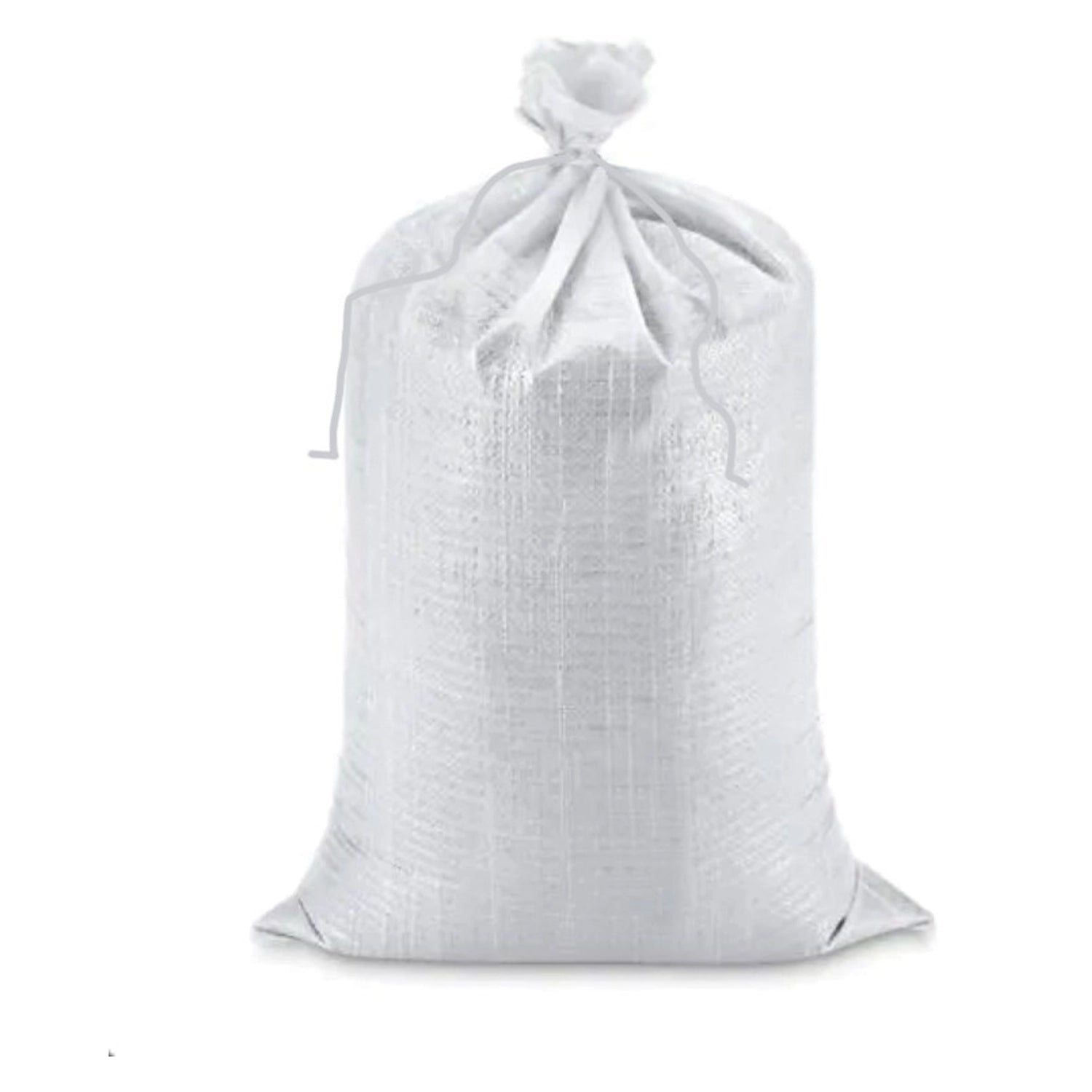 DeWitt Standard Duty Sandbags with Tie, White, 14 Inch x 26 Inch - Case of 100
