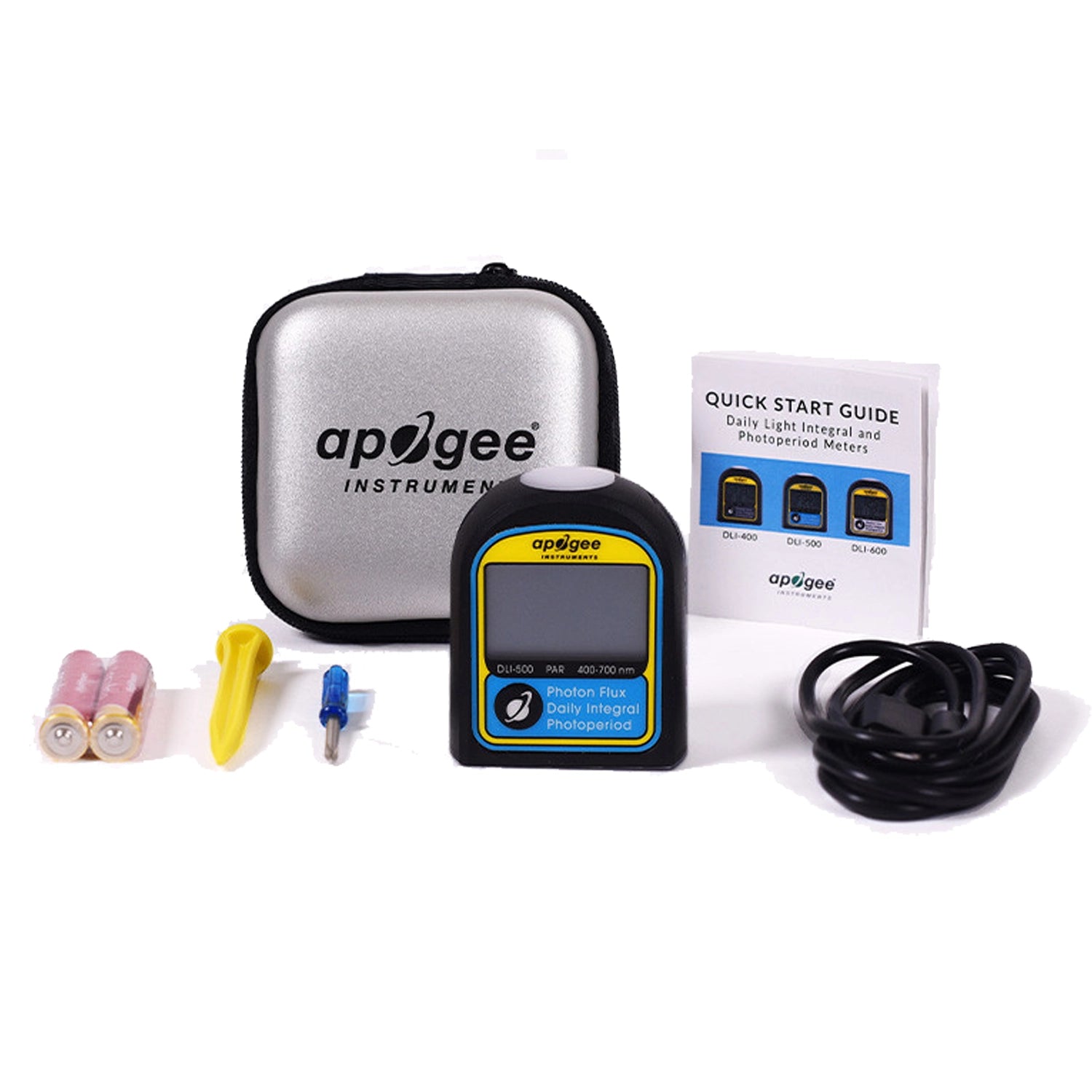 Apogee Instruments DLI-500 Full-Spectrum, PAR, Daily Light Integral, and Photoperiod Meter (400-700 nm)