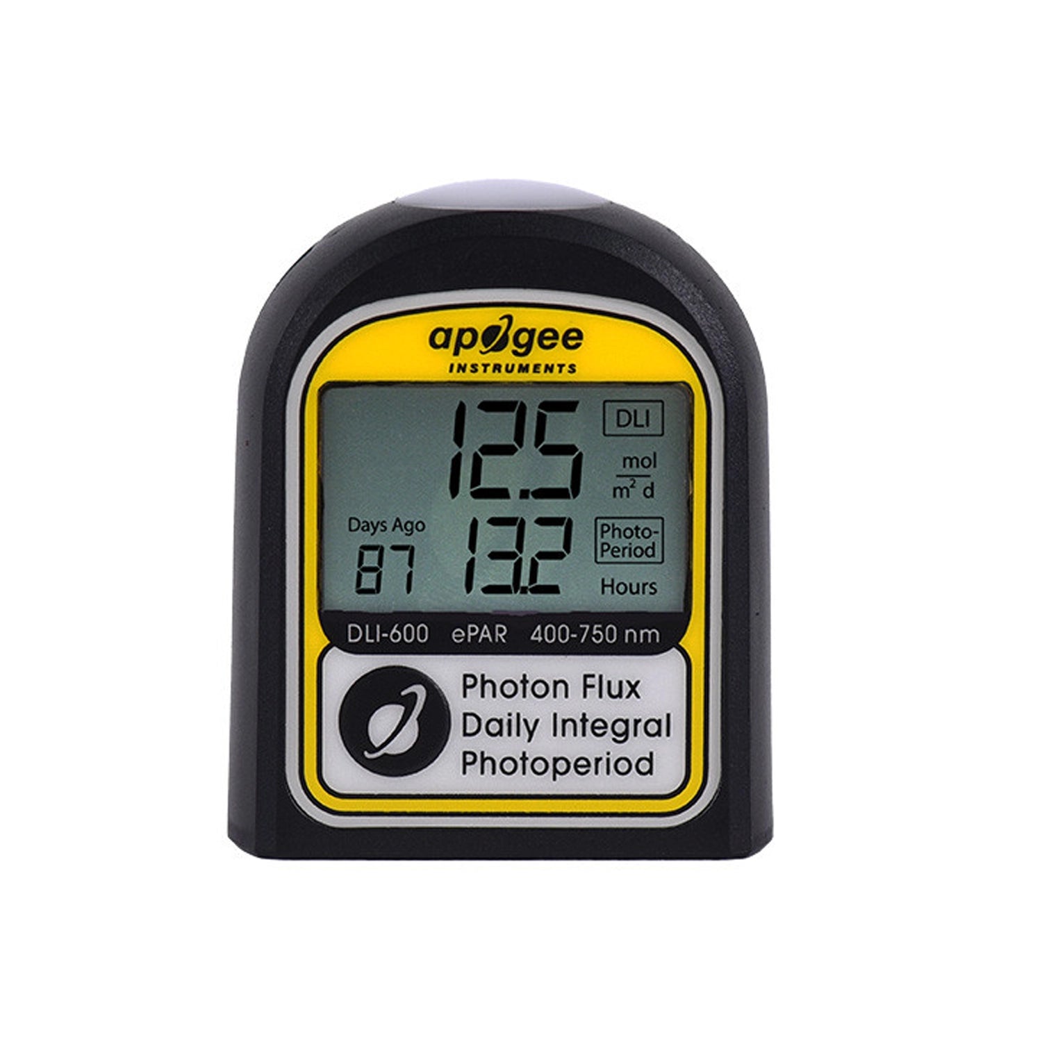 Apogee Instruments DLI-600 ePAR, Daily Light Integral, and Photoperiod Meter (400-750 nm)