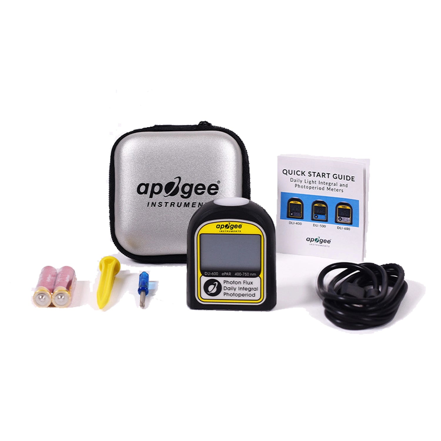 Apogee Instruments DLI-600 ePAR, Daily Light Integral, and Photoperiod Meter (400-750 nm)