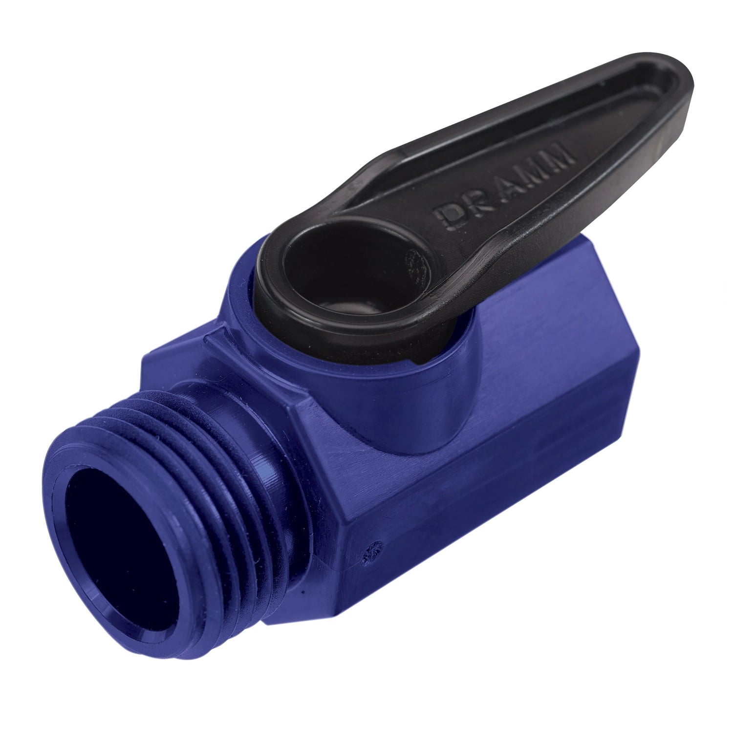 Dramm QAV Plastic Shut-Off Valve, Blue