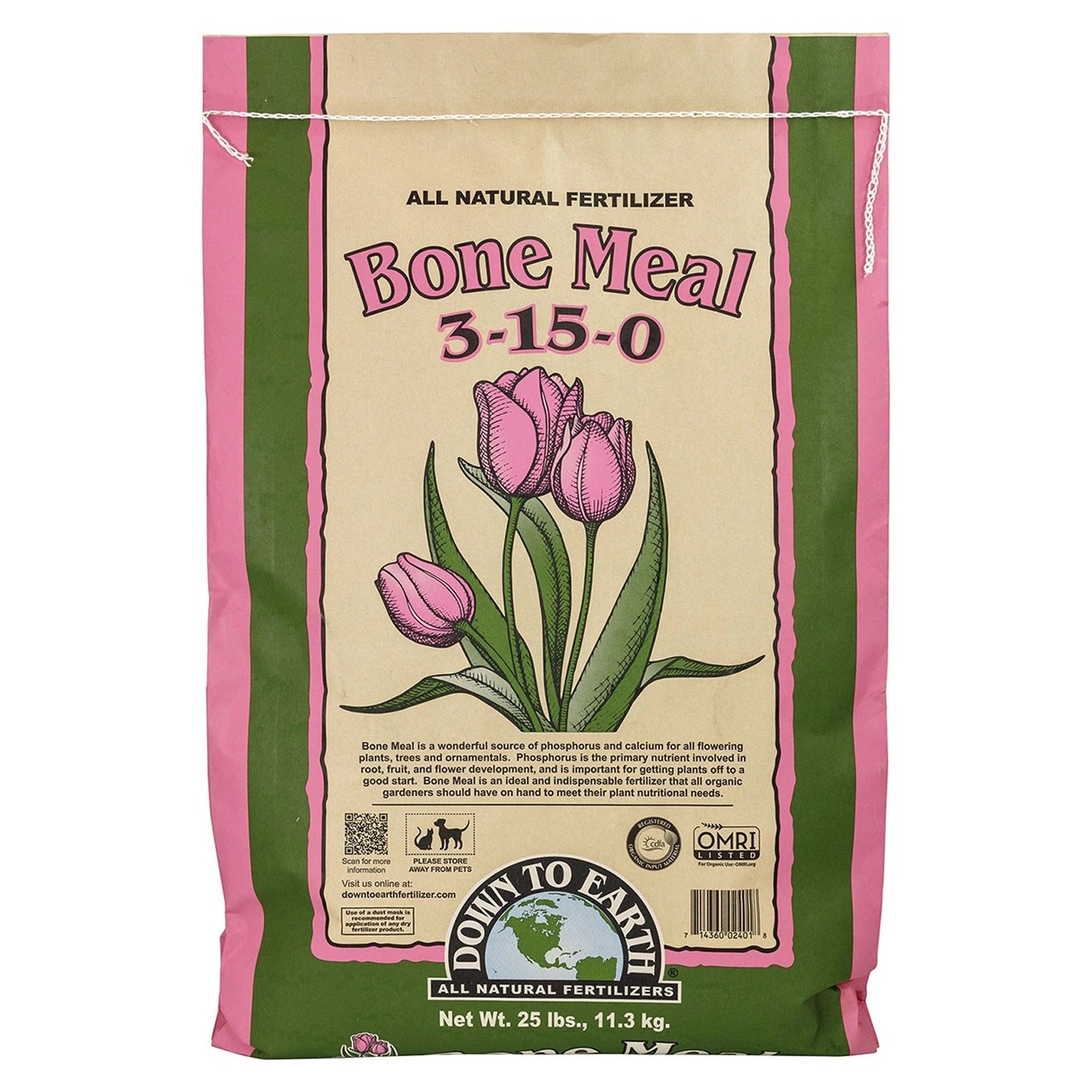 Down To Earth Bone Meal, 25 lb.