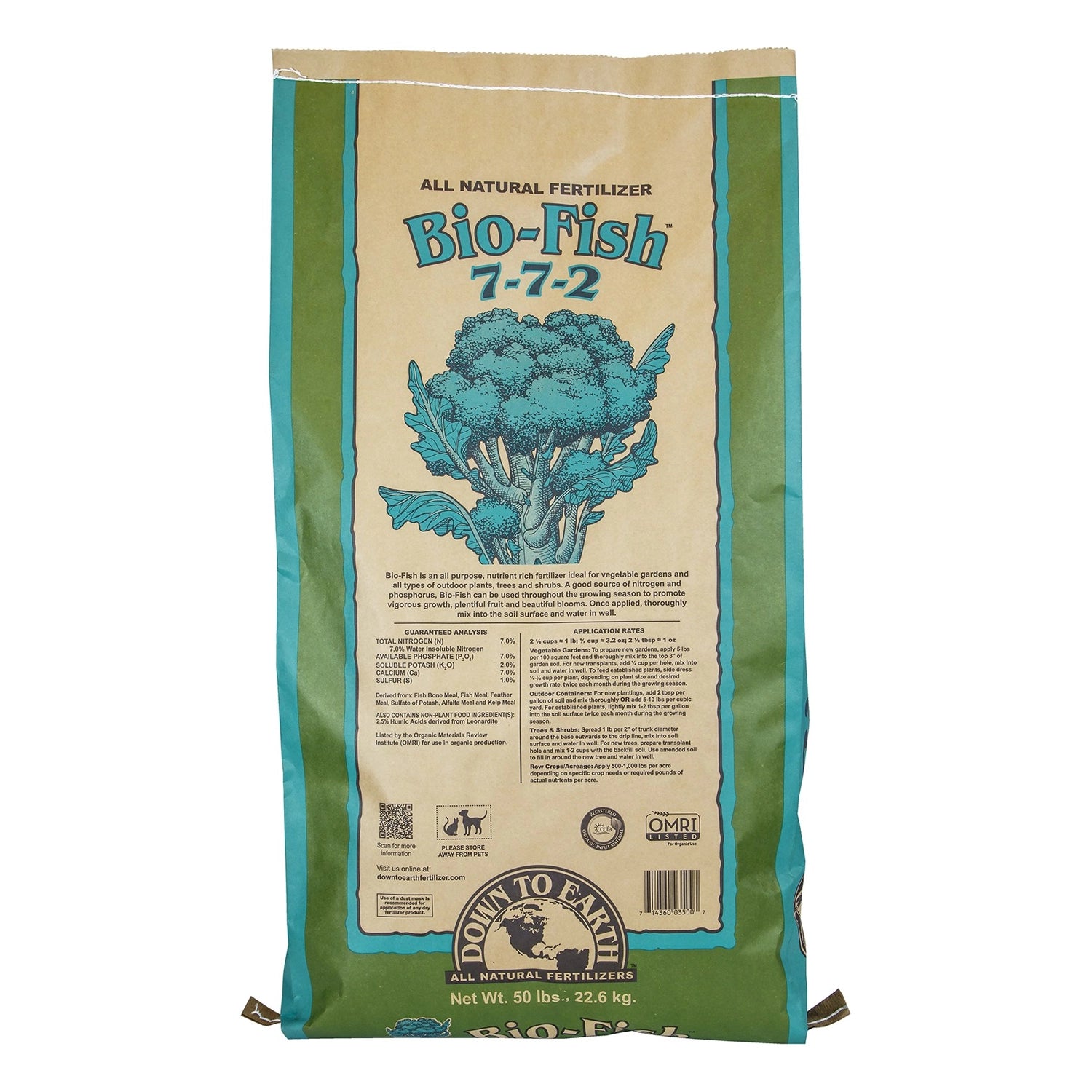 Down To Earth Bio-Fish, 50 lb.