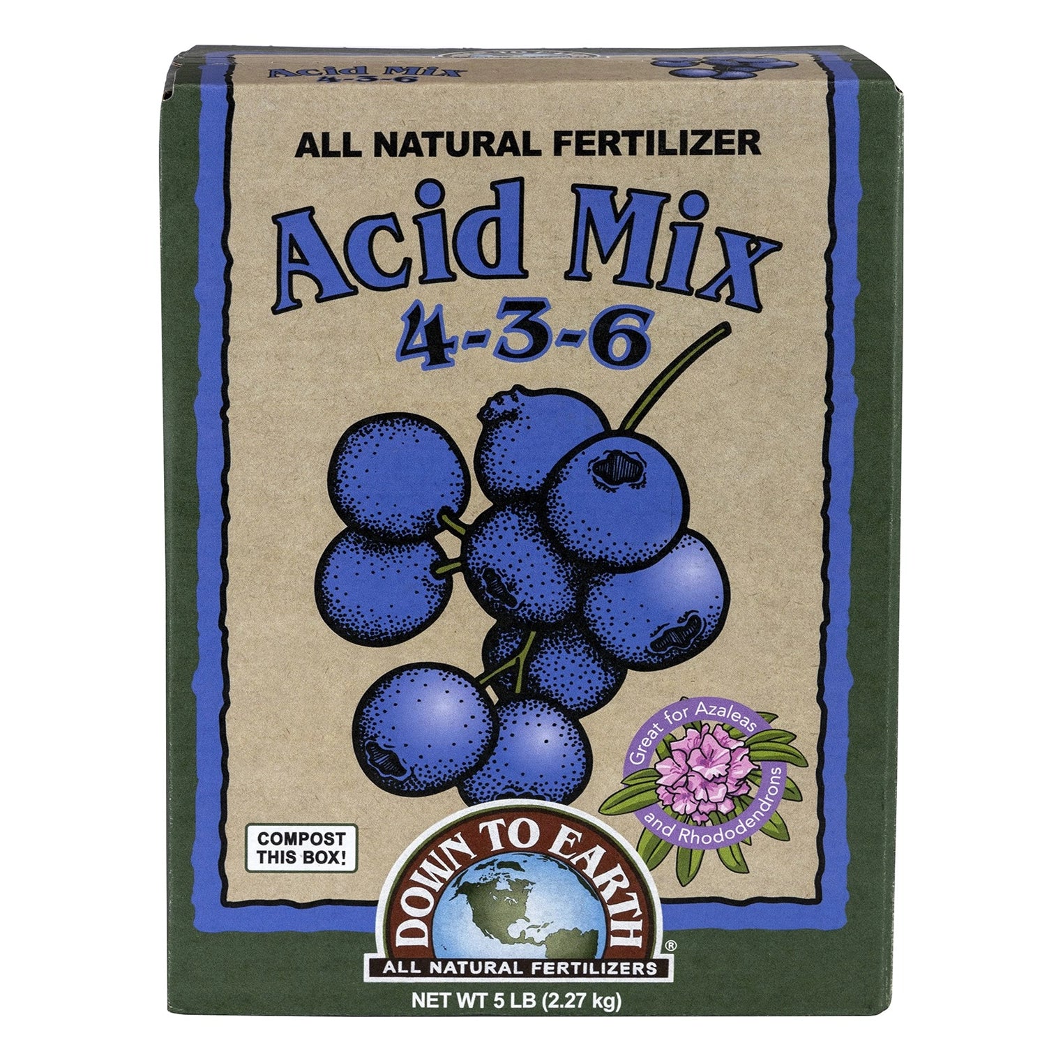 Down To Earth Acid Mix, 5 lb. - Case of 6