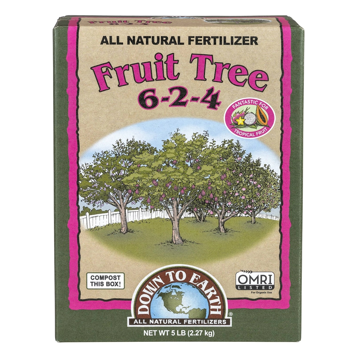 Down To Earth Fruit Tree, 5 lb. - Case of 6.