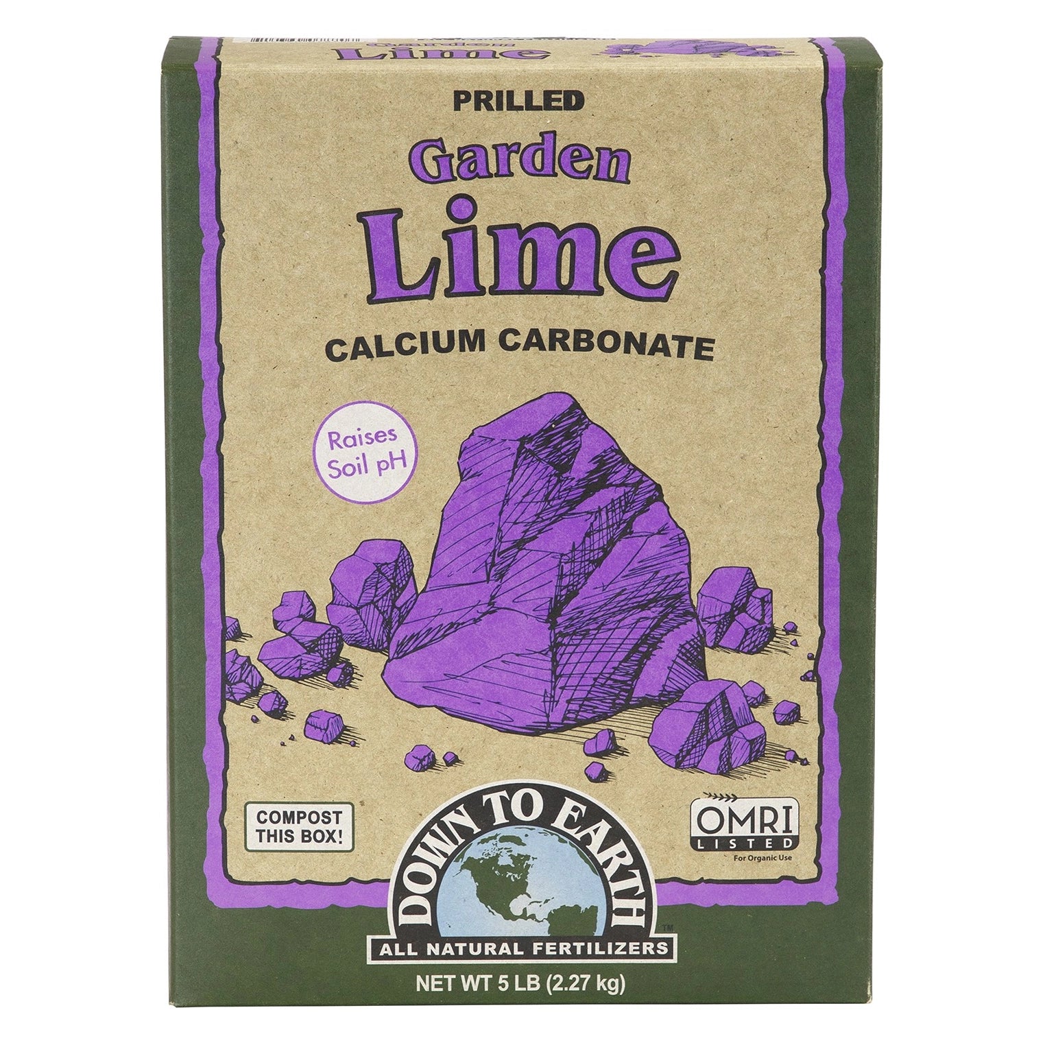 Down to Earth Garden Lime, 5 lb. - Case of 6
