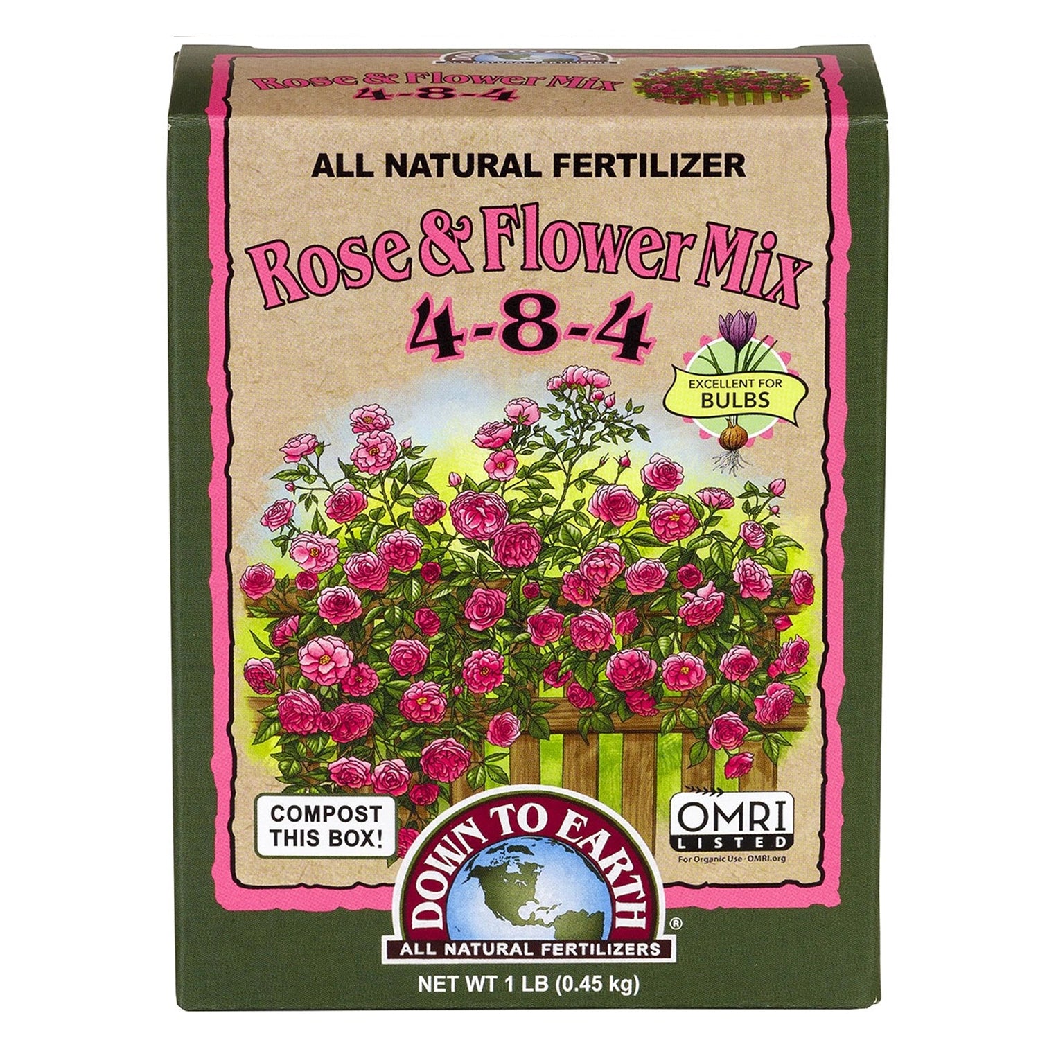 Down To Earth Rose & Flower Mix, 1 lb. - Case of 12.