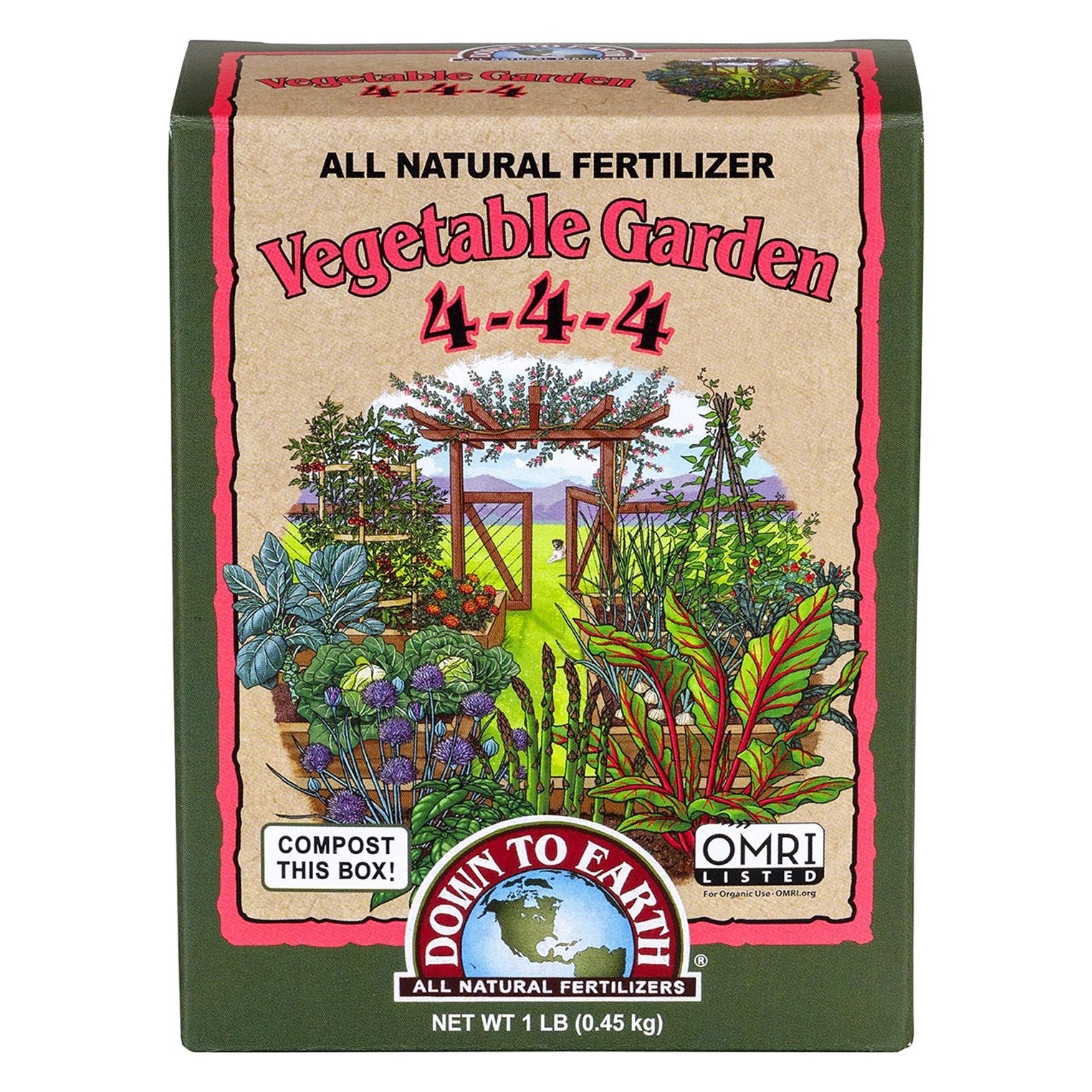 Down To Earth Vegetable Garden.