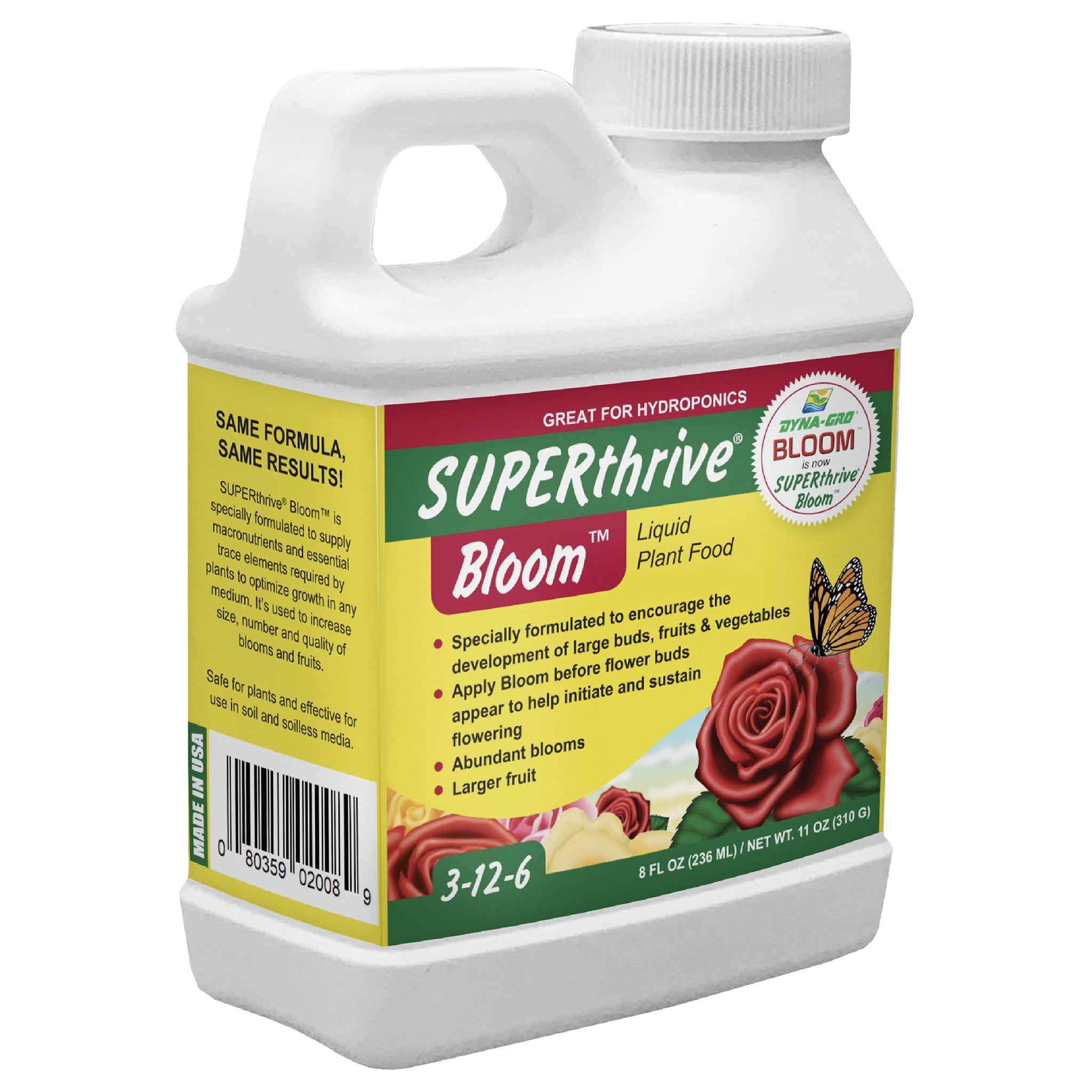 SUPERthrive BLOOM Plant Nutrients 3-12-6