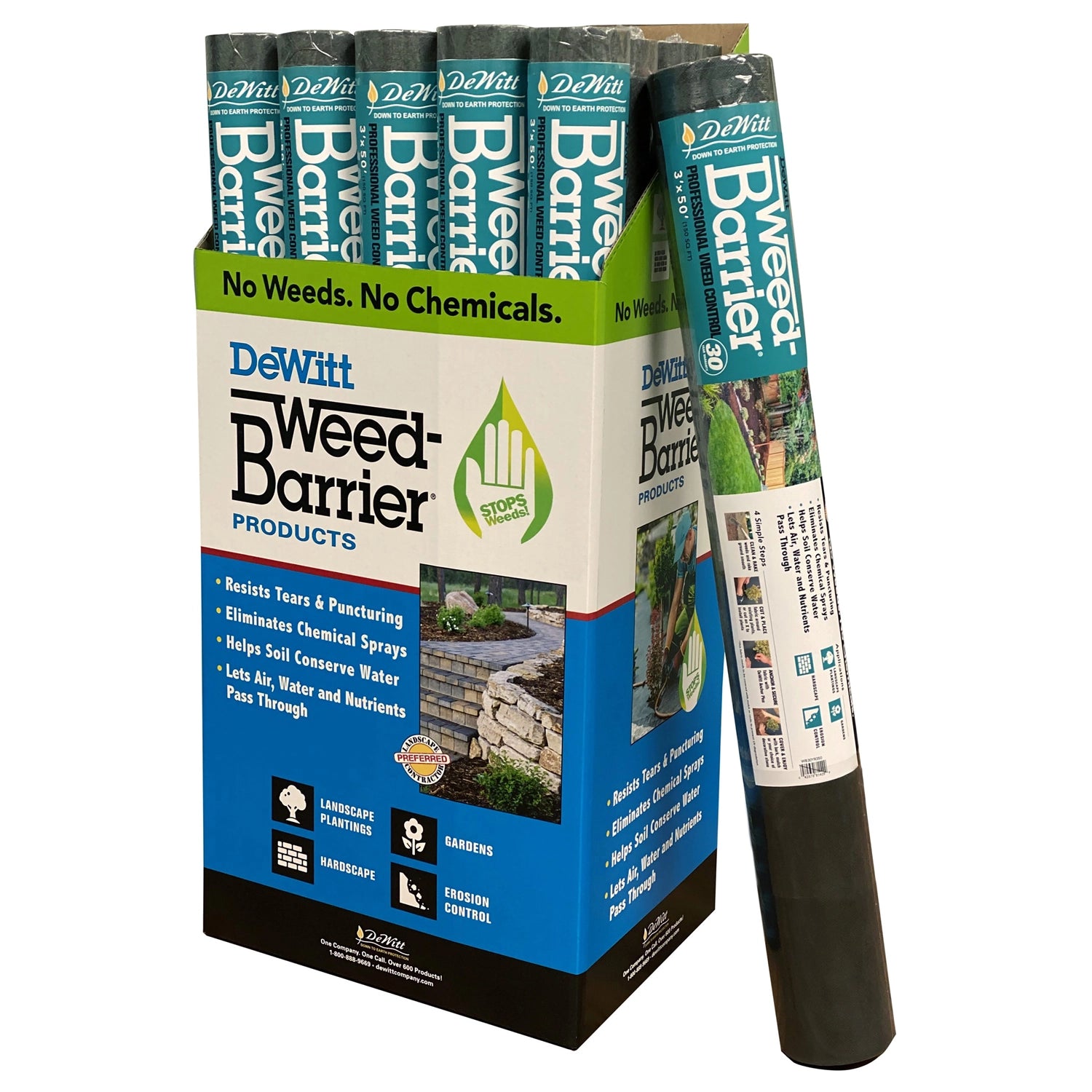 DeWitt 3oz 30-Year Weed-Barrier Basic Weed Control, Black