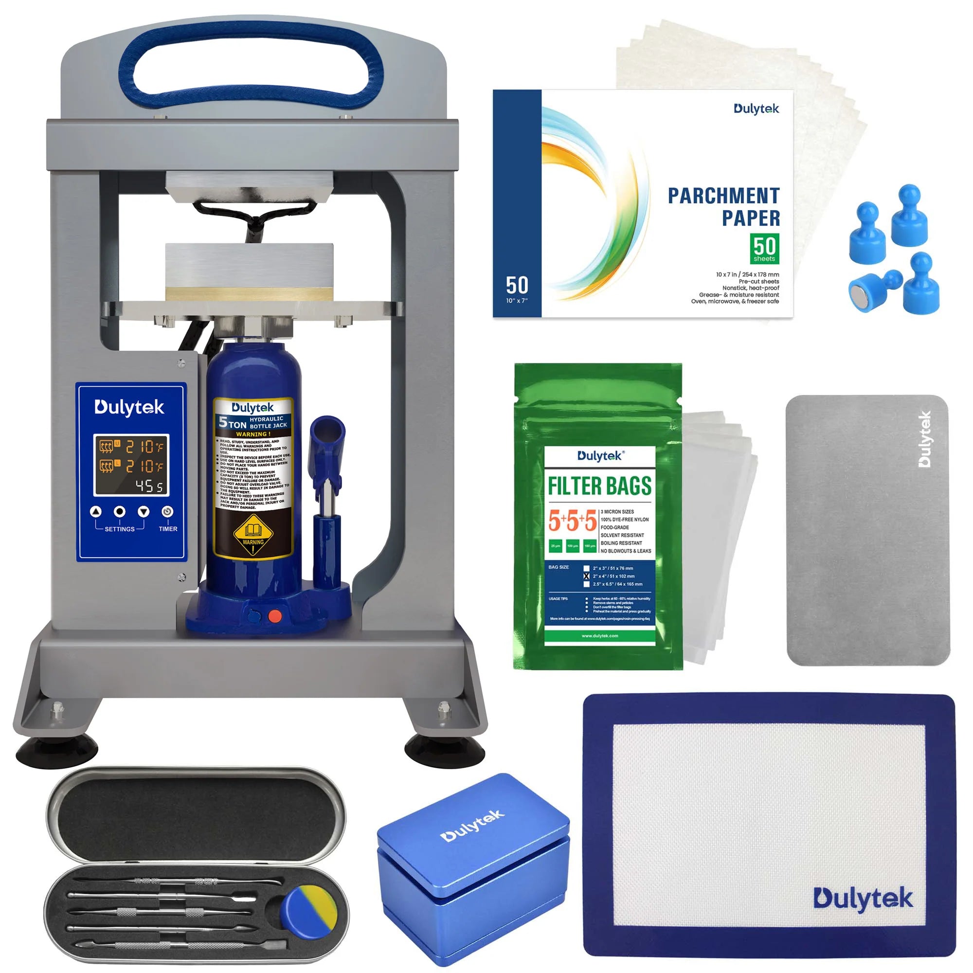 Dulytek DHP5 5-Ton Hydraulic Rosin Press