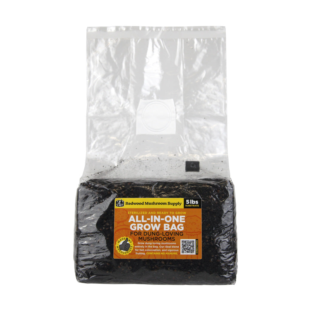 Redwood Mushroom Supply All-in-One Mushroom Grow Bag - Dung Loving