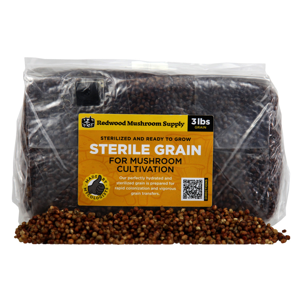 Redwood Mushroom Supply Sterilized Sorghum Grain Bag