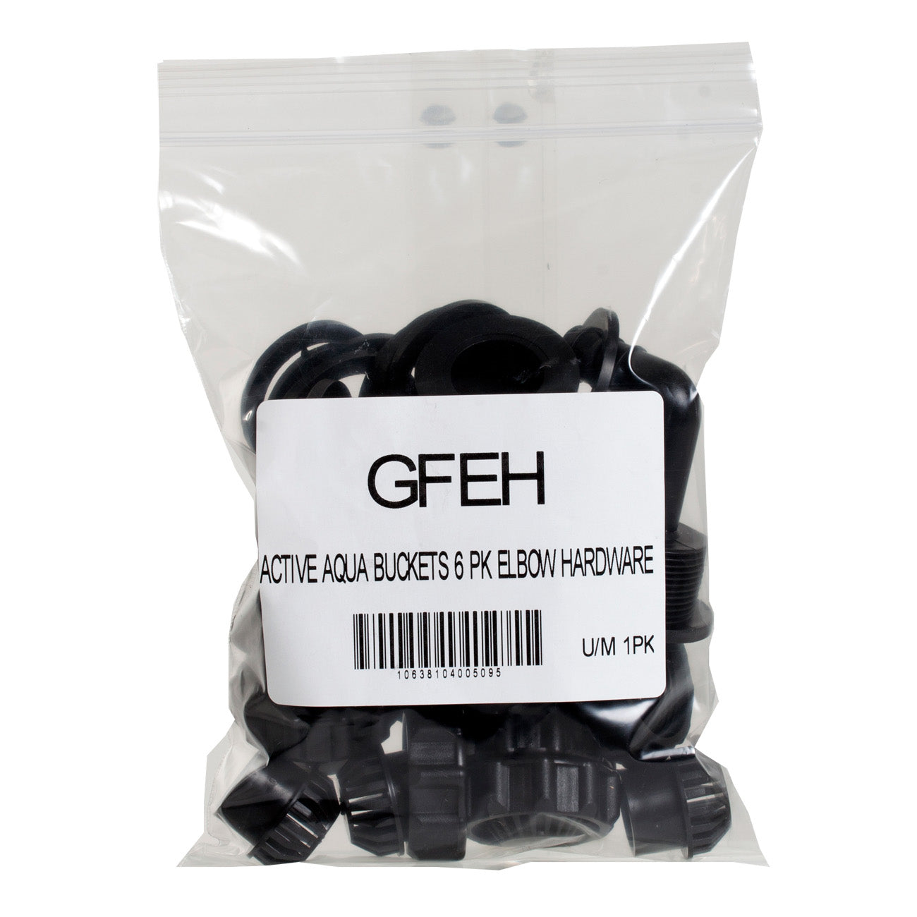 Active Aqua Grow Flow Elbow Hardware Kit, 1/2 Inch - Pack of 6