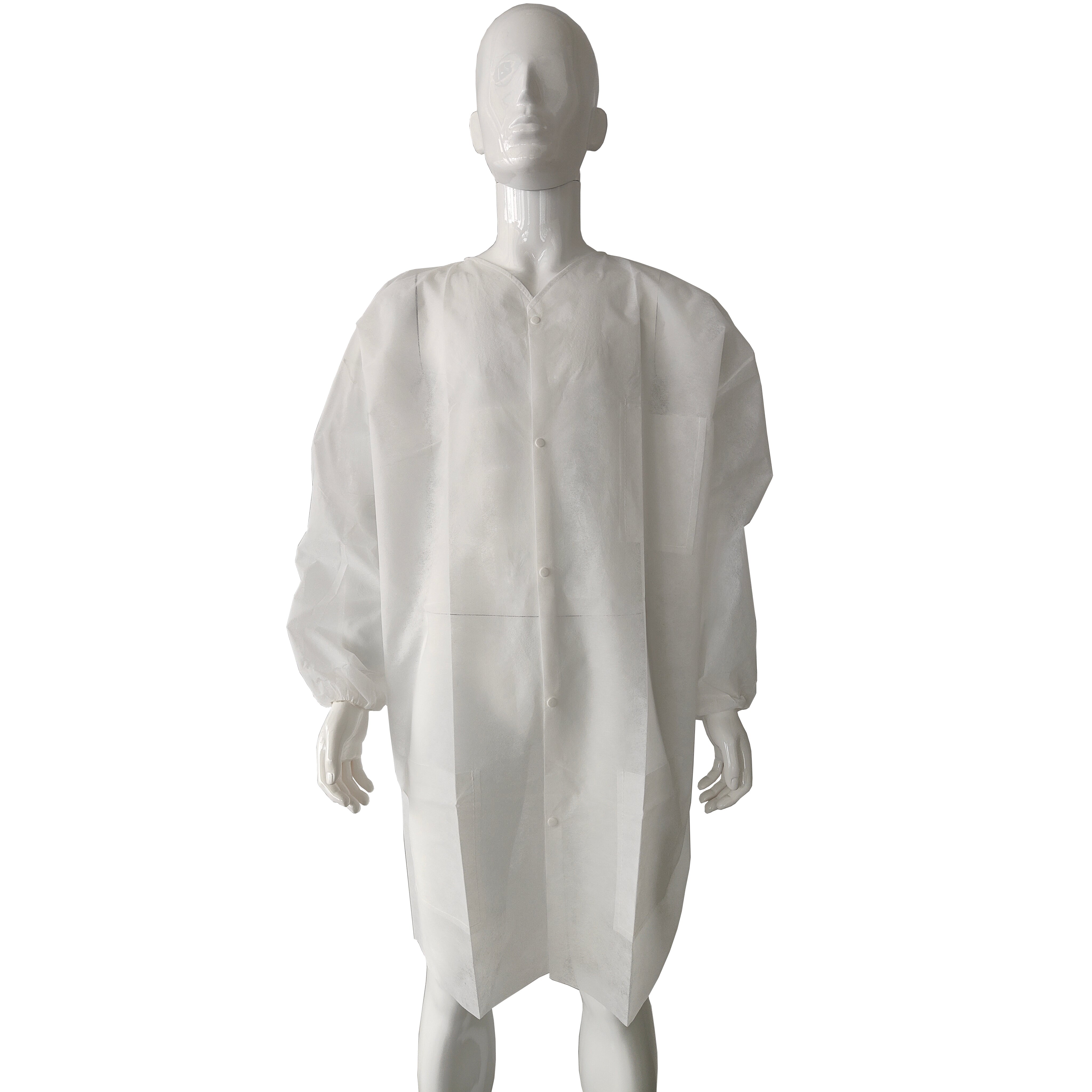 HBX Disposable Lab Coat, 3 Pocket, XL - Pack of 10