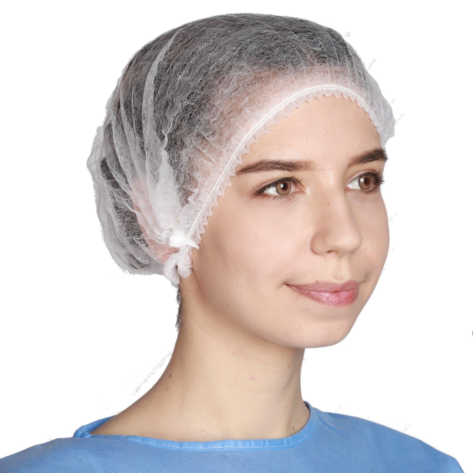 HBX Disposable Hair Net, Pack of 100 - Breathable Coverage