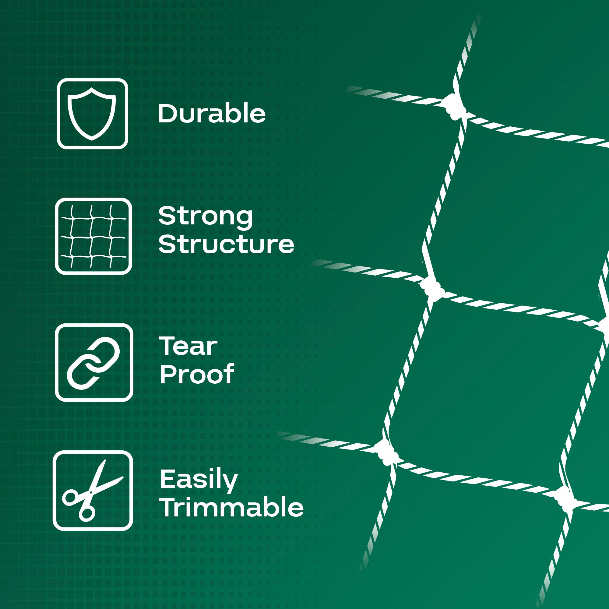 HBX Heavy-Duty Mesh Garden Trellis Netting