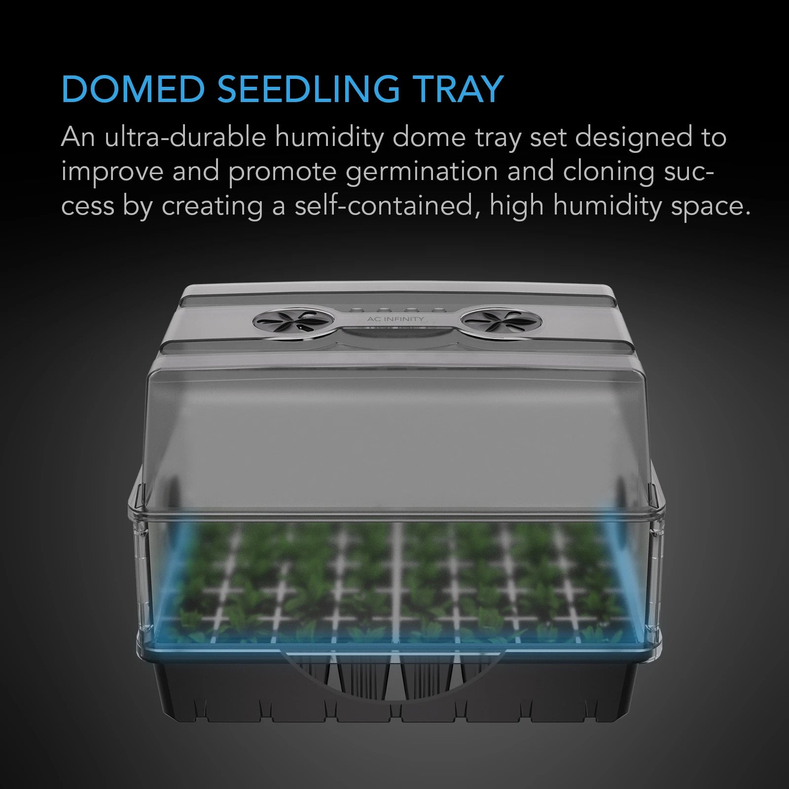 AC Infinity Propagation Kit with Humidity Dome, 5x8 Cell Tray (40 Site)