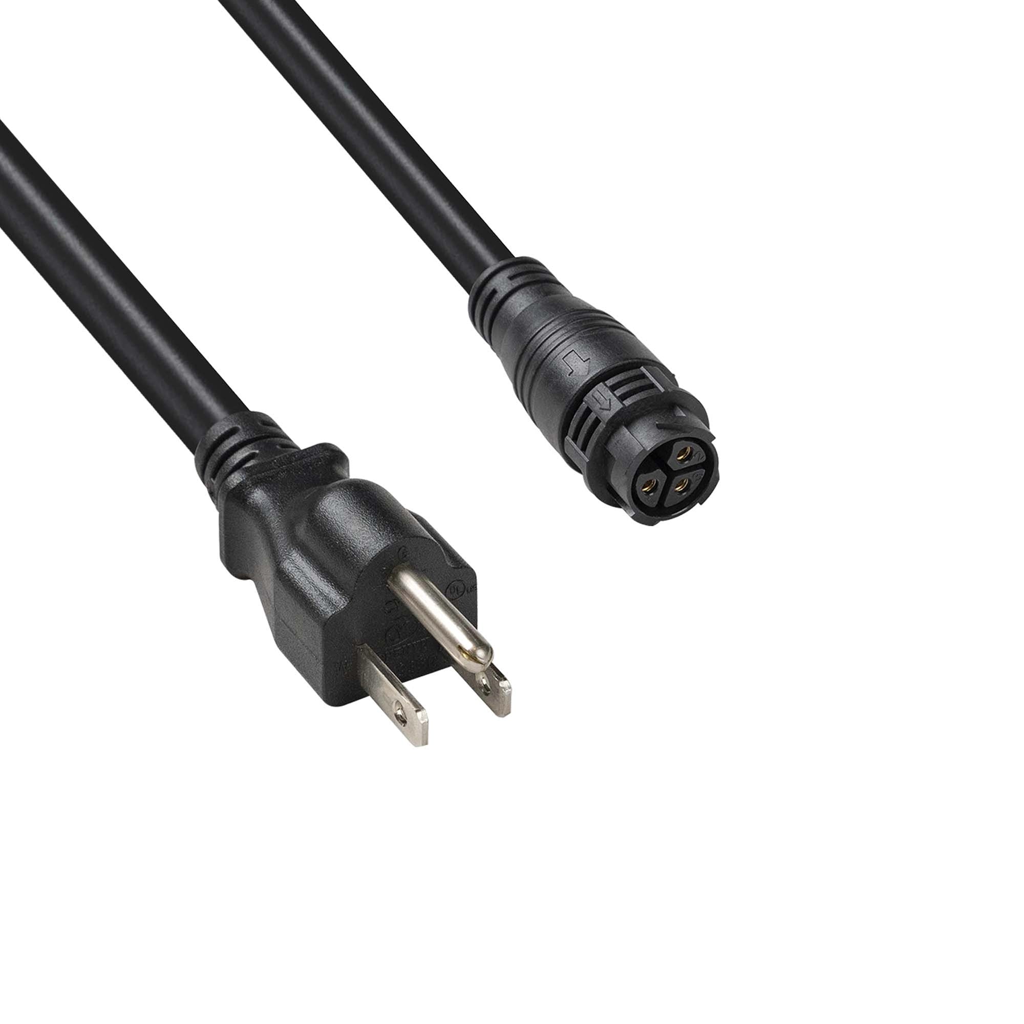 Iluminar Cable Logic AC Power Cord, 10 Inch.