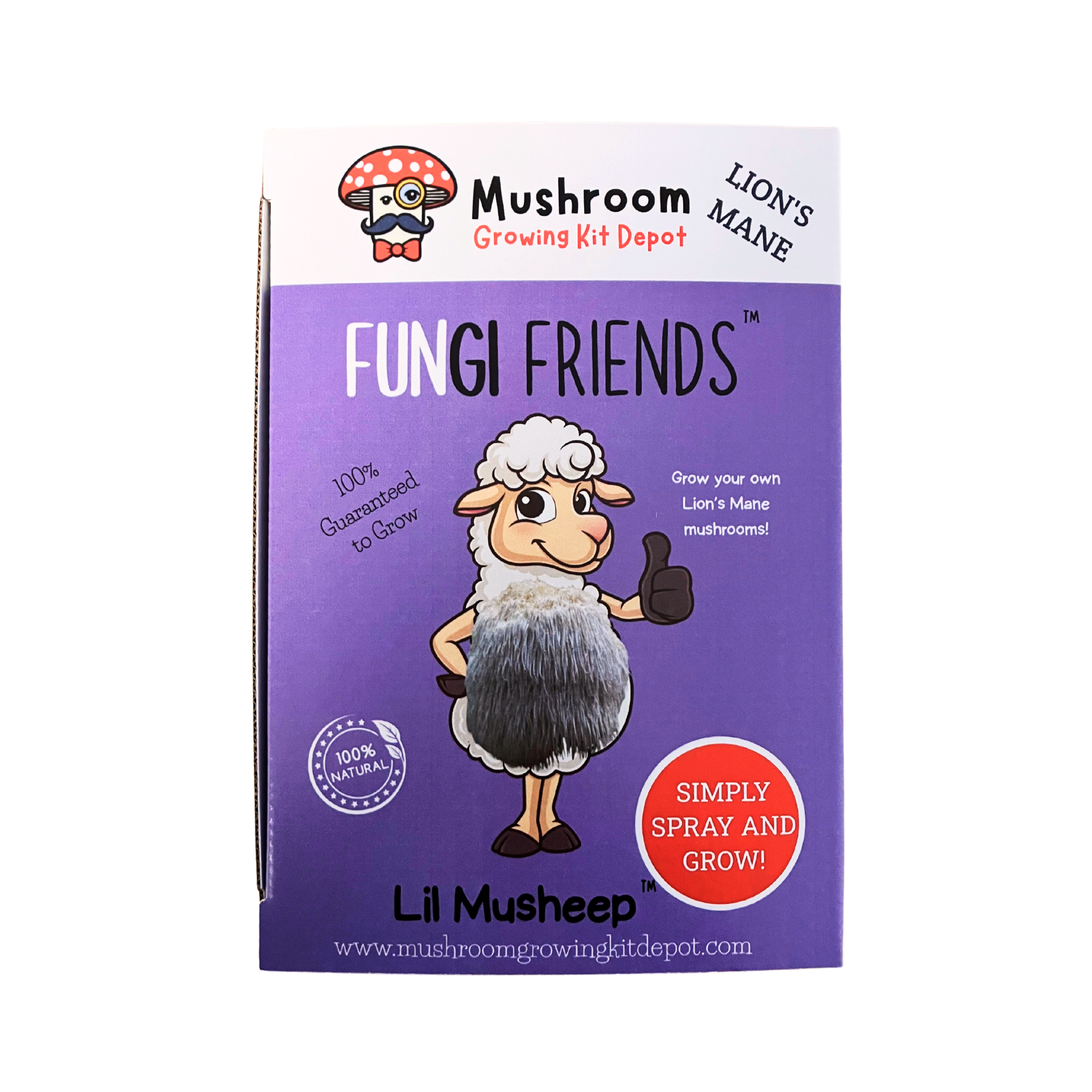 Lil Musheep - Lion's Mane Mushroom Grow Kit - 5 LBS (with box).