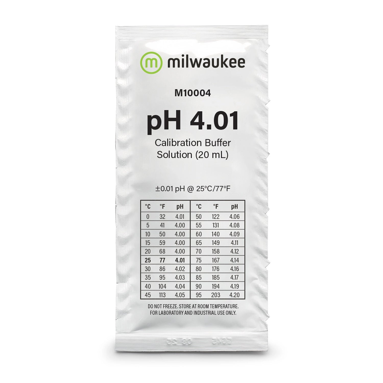 Milwaukee pH 4.01 Calibration Solution