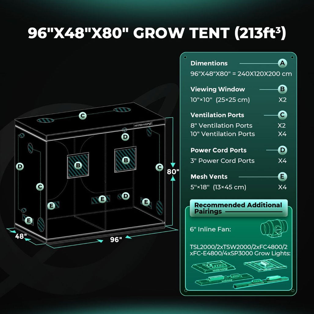 Mars Hydro 4' x 8' Grow Tent
