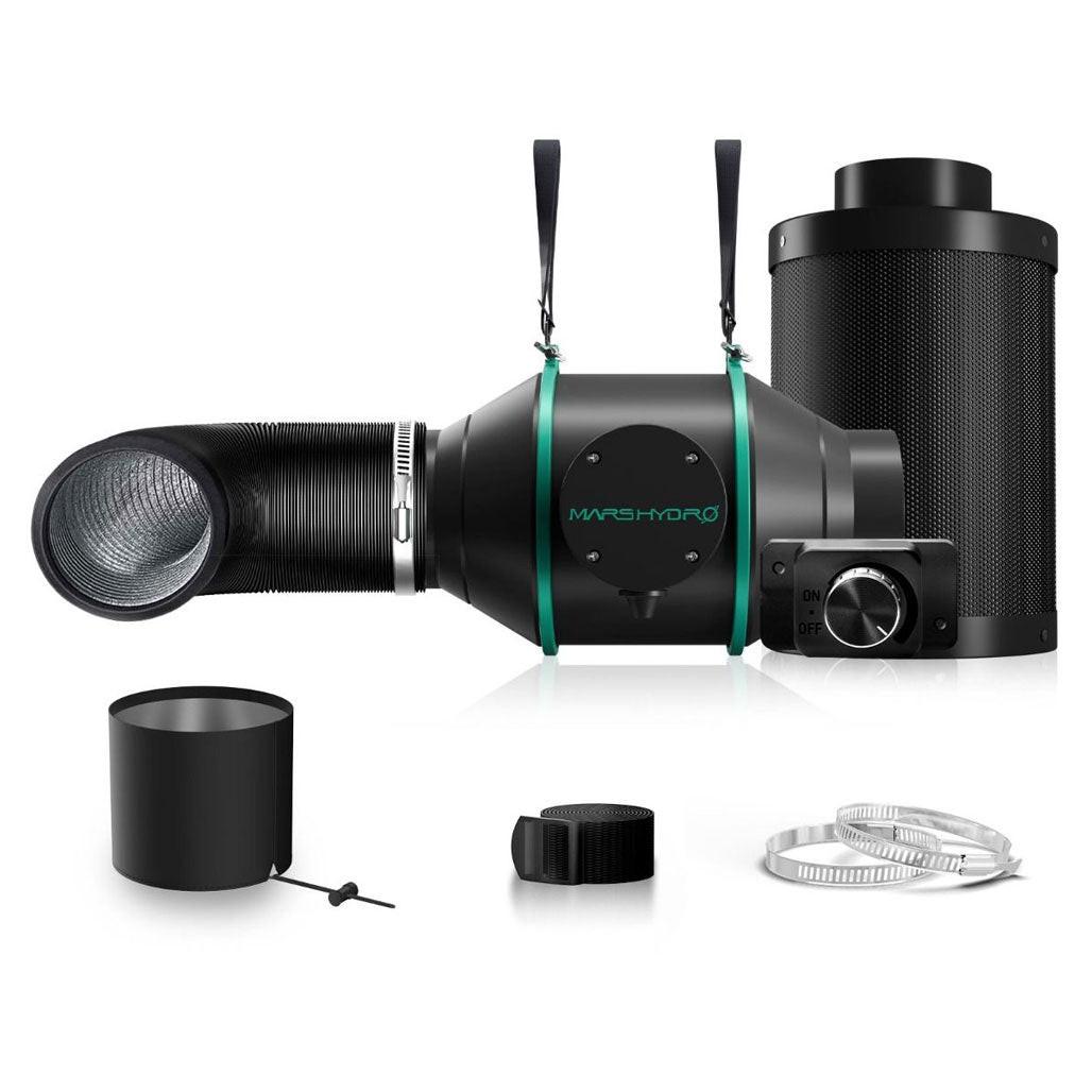 Mars Hydro Inline Duct Fan And Carbon Filter Combo With Speed Con